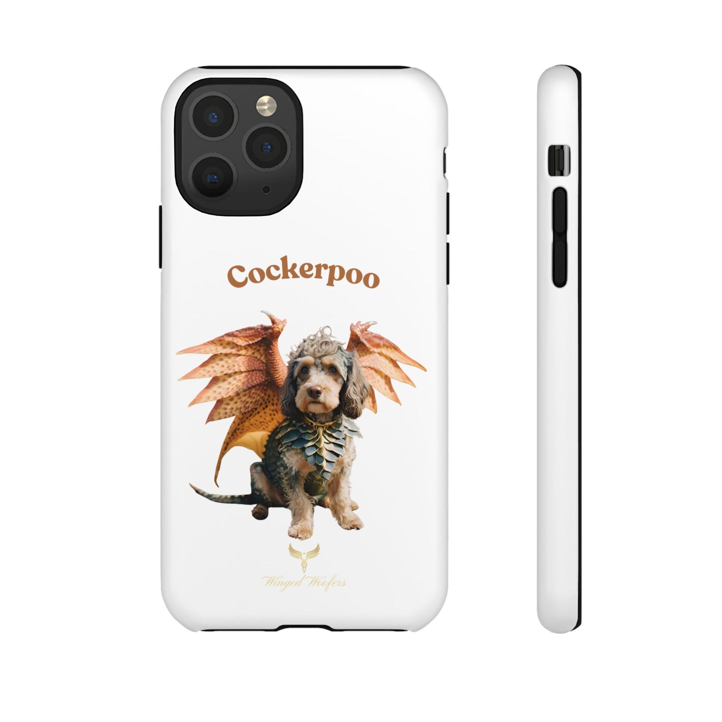 Cockerpoo Dragon Phone Case – Tough & Whimsical Pet Lover Gift