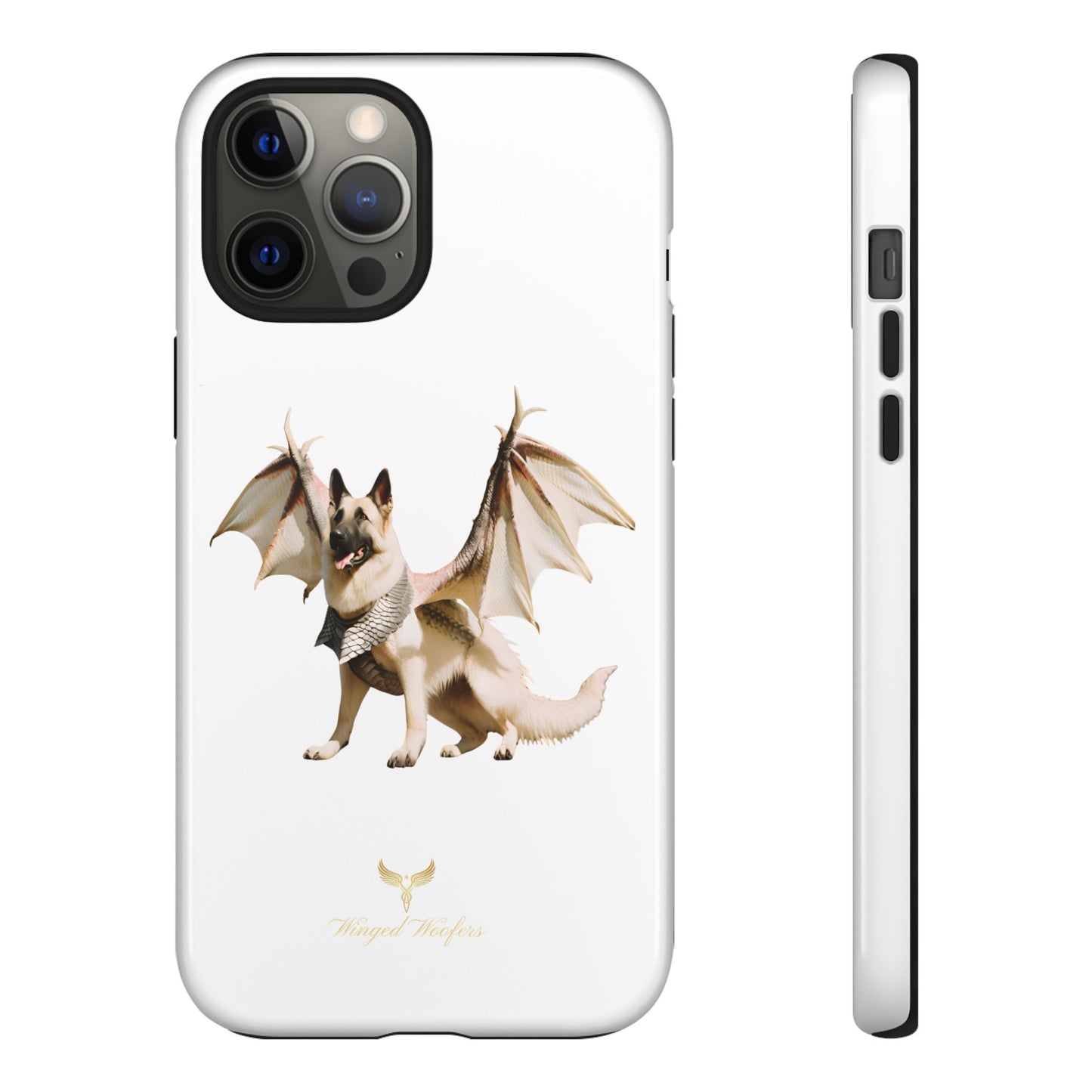 Magical White German Shepherd Dragon Dog Phone Case - Tough, Stylish Protection