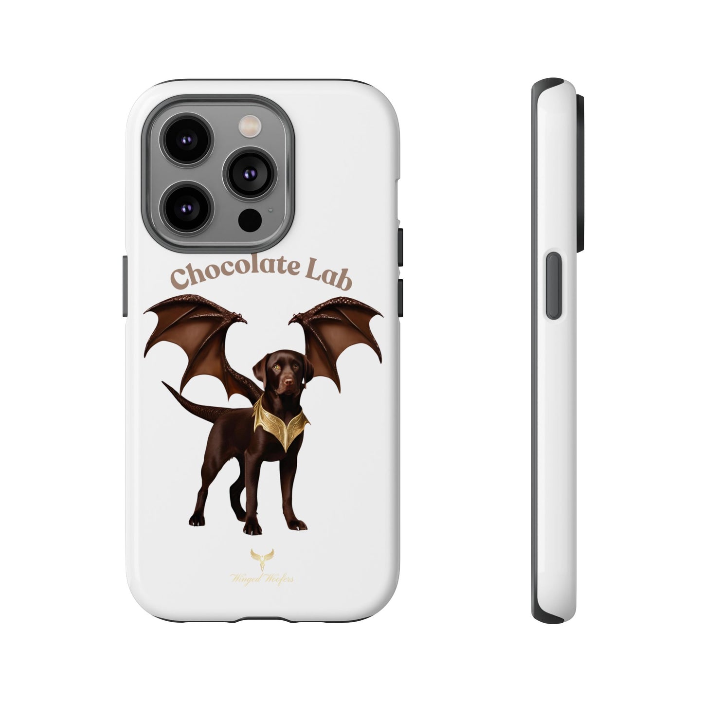 Chocolate Lab Dragon Phone Case - Tough & Stylish for Dog Lovers