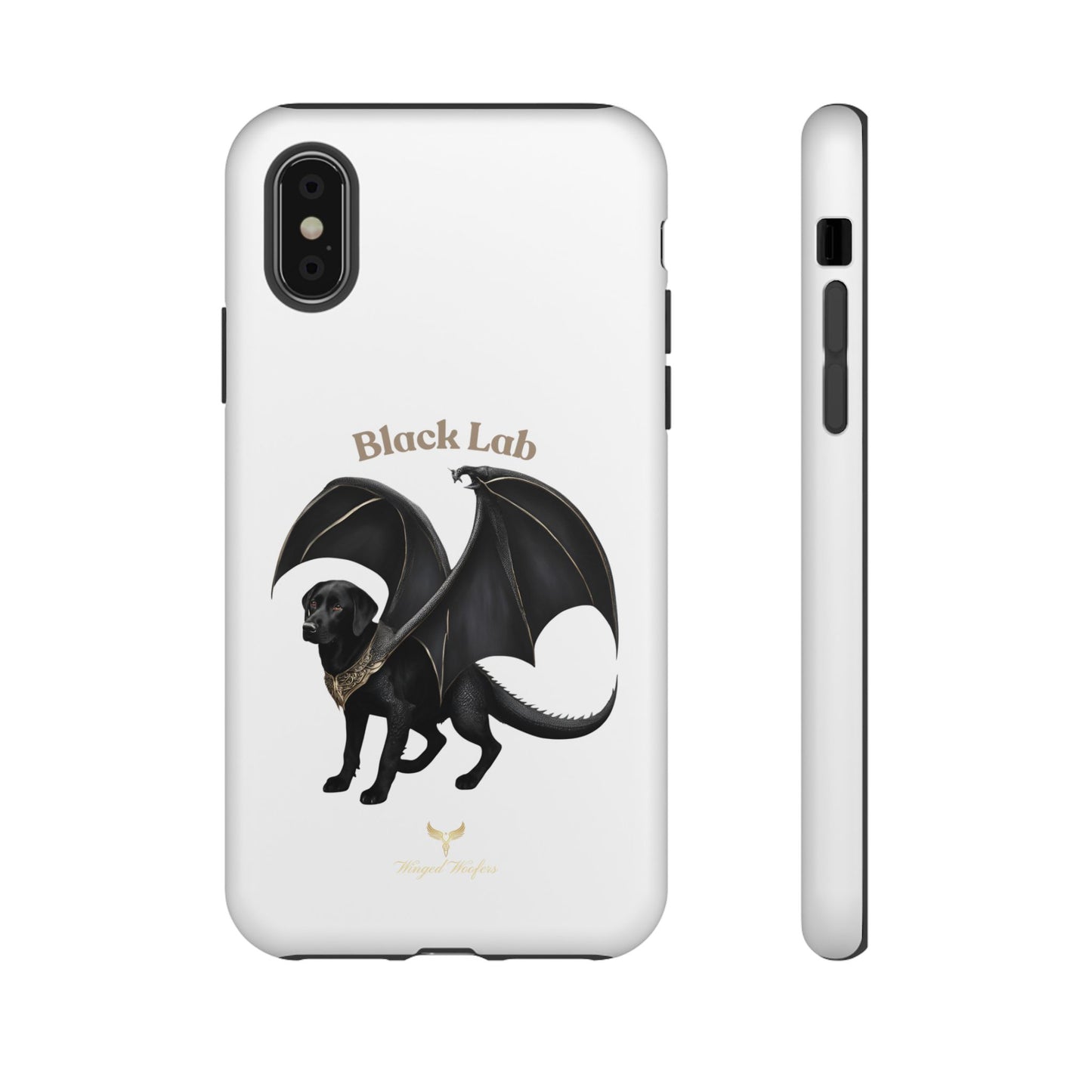 Black Labrador Dragon Case - Tough Phone Case for Pet Lovers