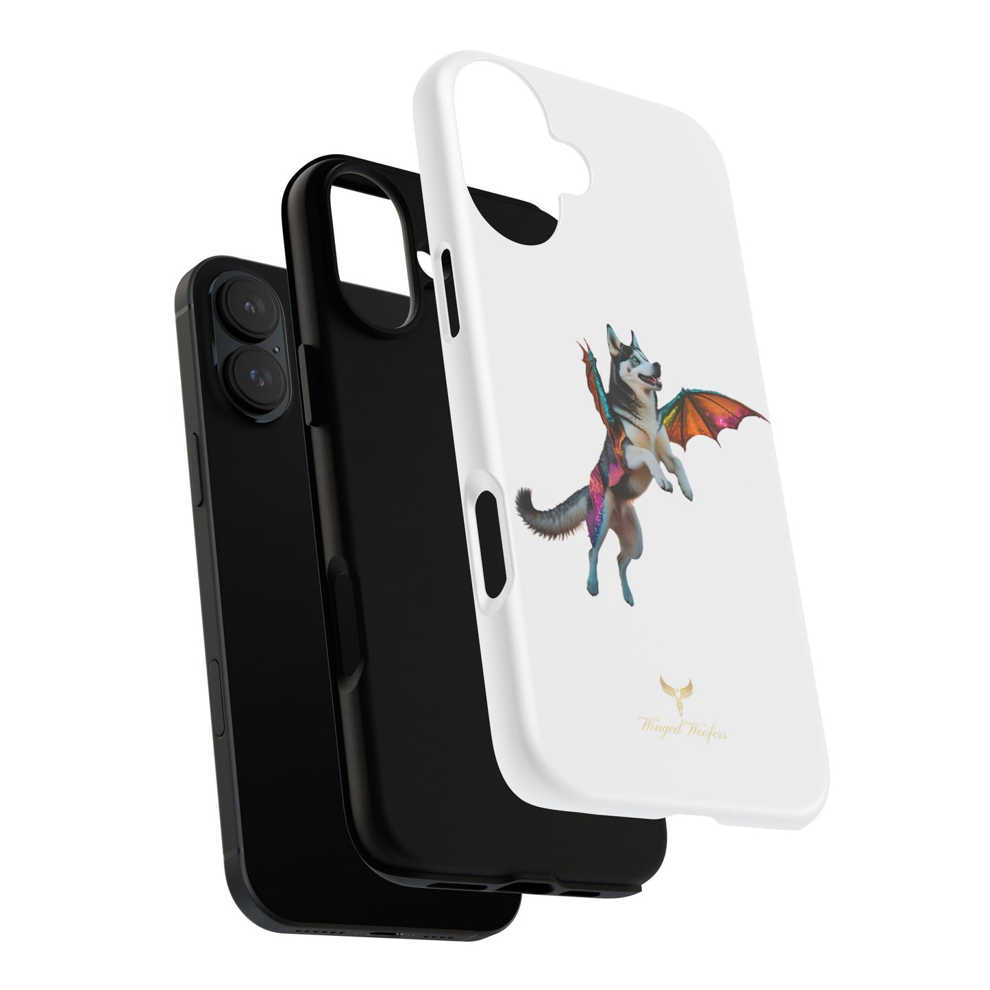 Magical Husky Pet Phone Case - Winged Dog Design | Tough Cases | Unique Animal Lover Gift