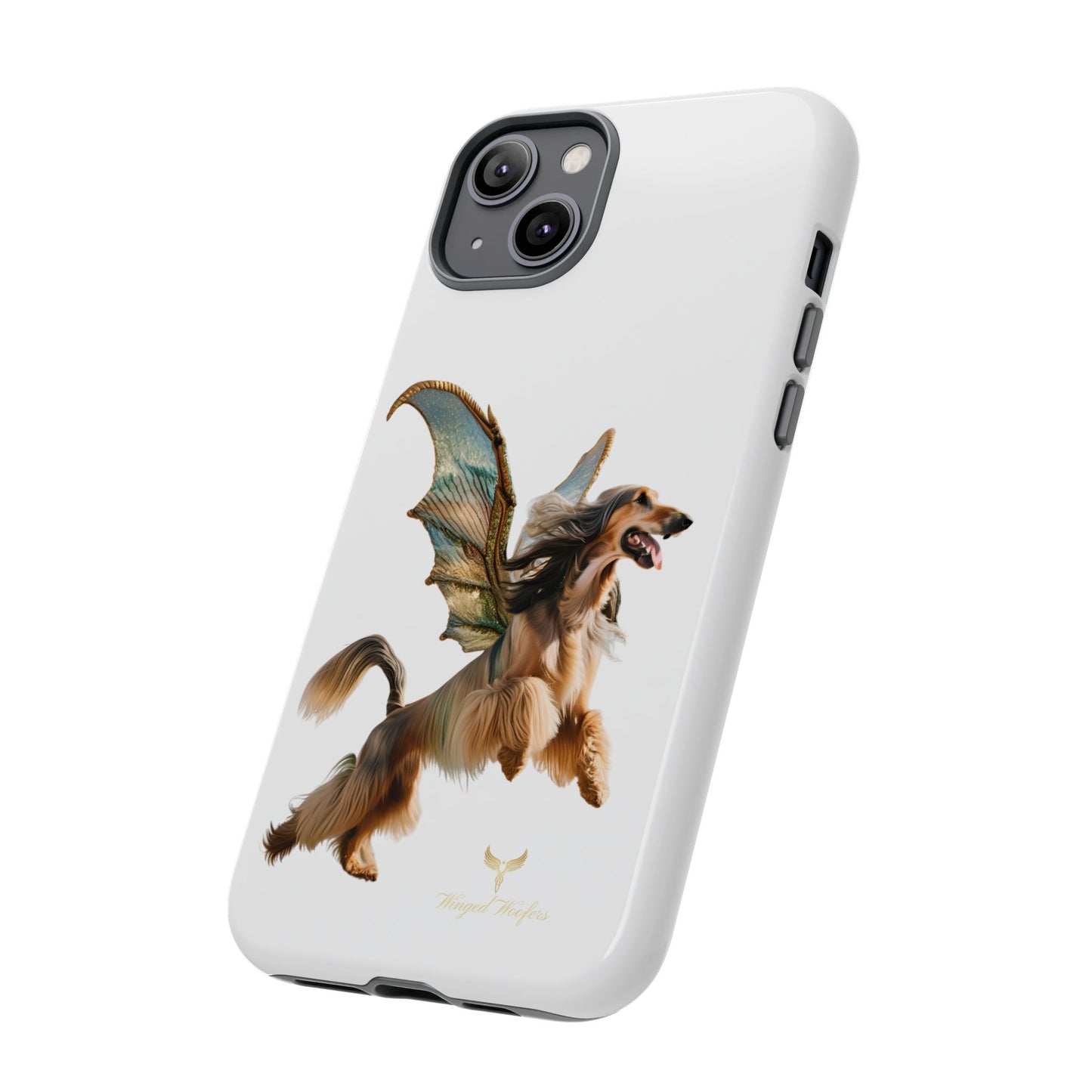 Magical Afghan Hound Dog Phone Case - Tough Cases with Winged Design