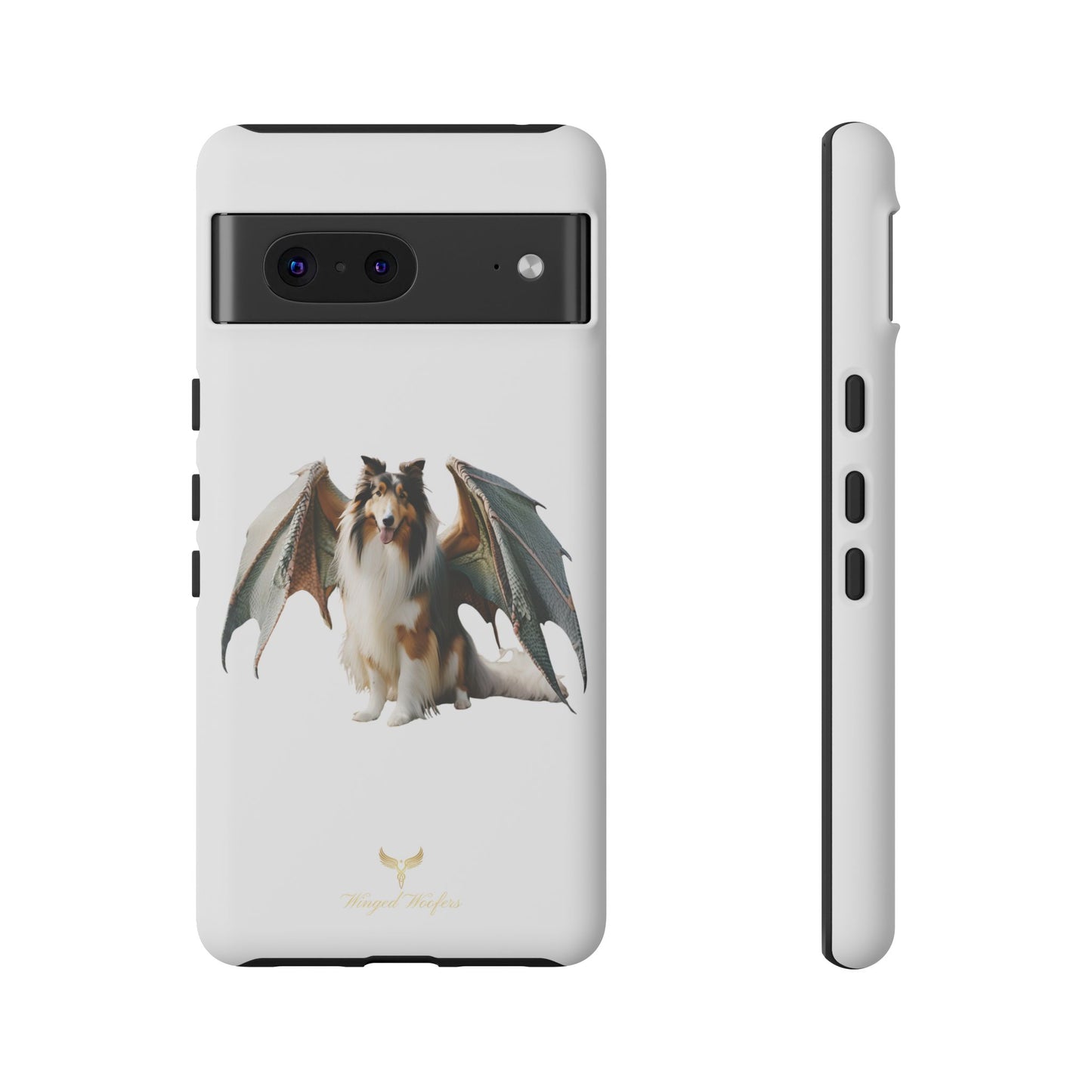 Majestic Dragon Wing Rough Collie Dog Phone Case - Tough Cases for Pet Lovers