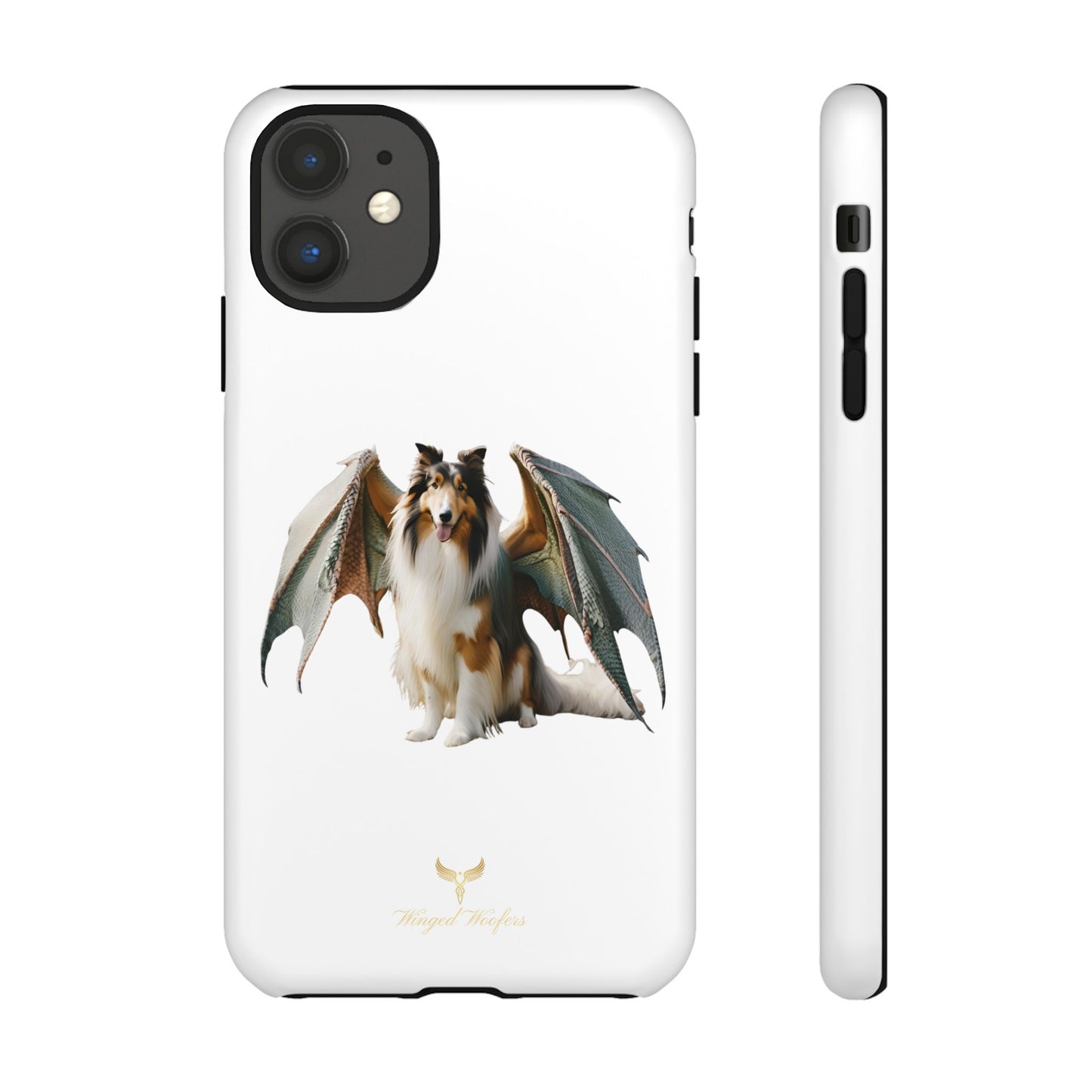 Majestic Dragon Wing Rough Collie Dog Phone Case - Tough Cases for Pet Lovers