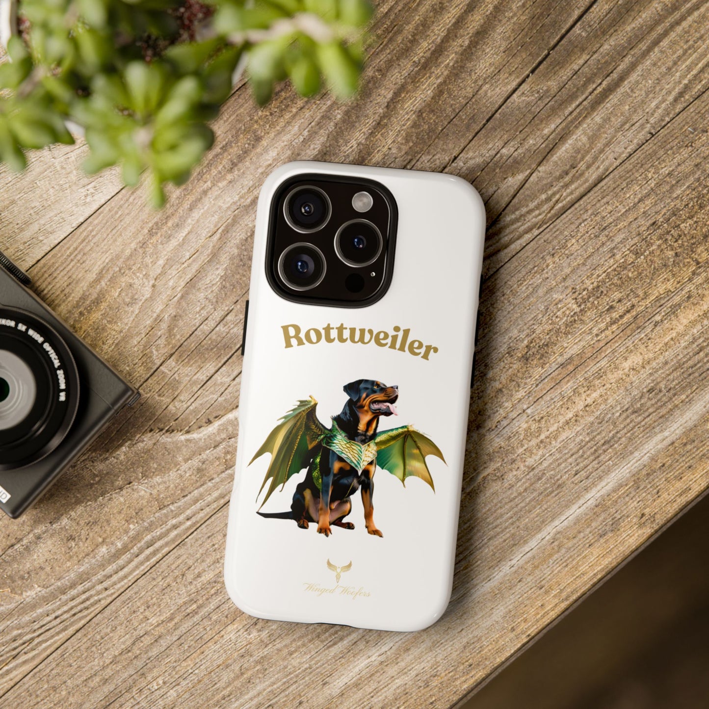 Rottweiler Dragon Wings Phone Case - Tough Cases for Dog Lovers