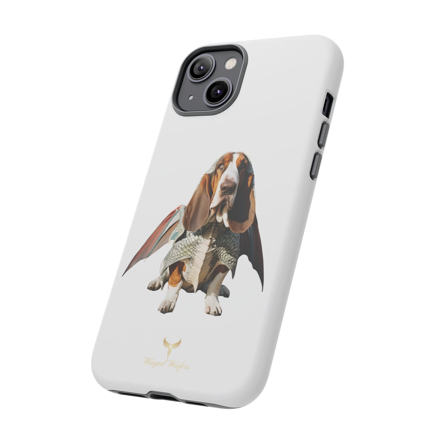 Whimsical Basset Hound Dog Phone Case - Tough Cases for Animal Lovers