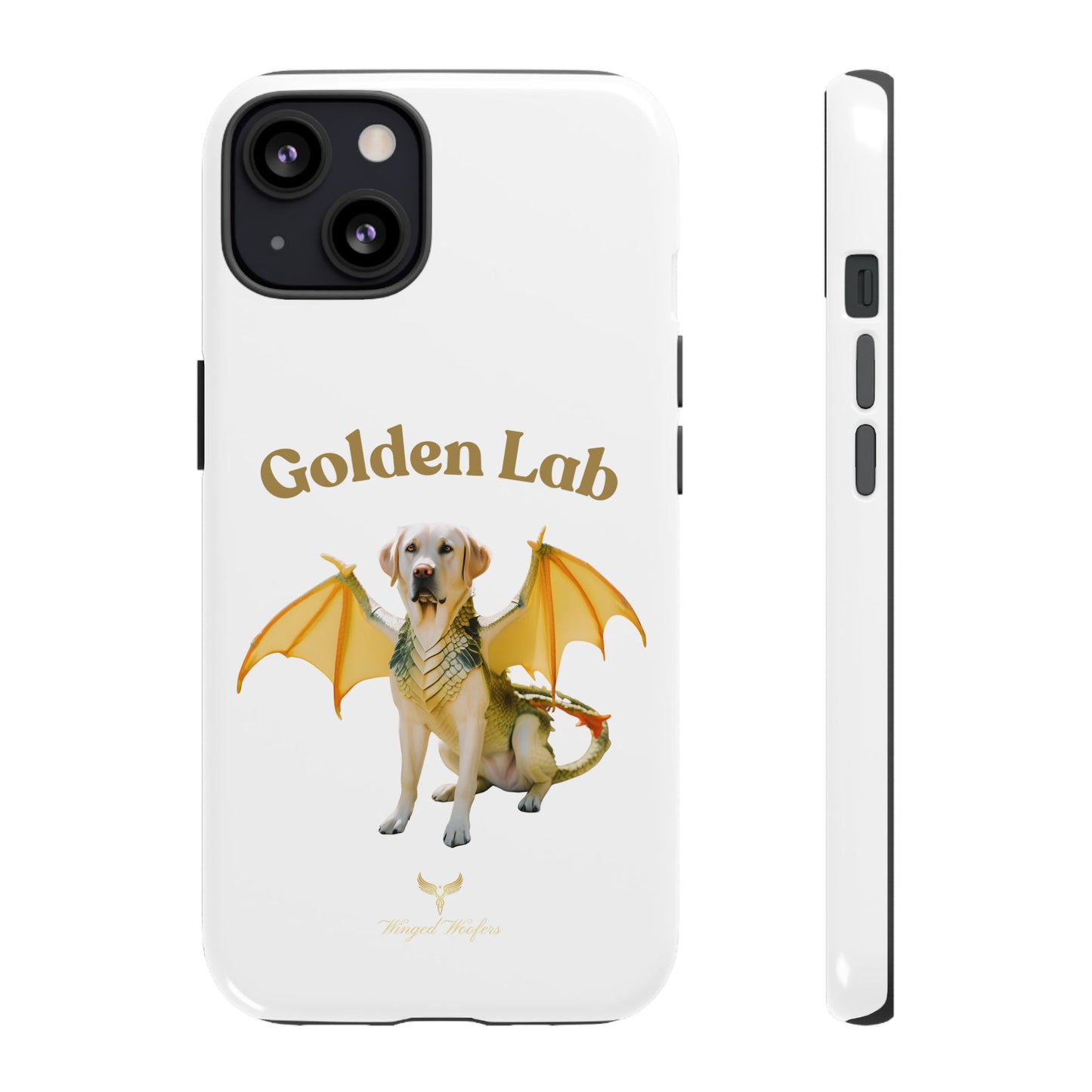 Golden Lab Dragon Phone Case - Tough Protection with a Fun Twist