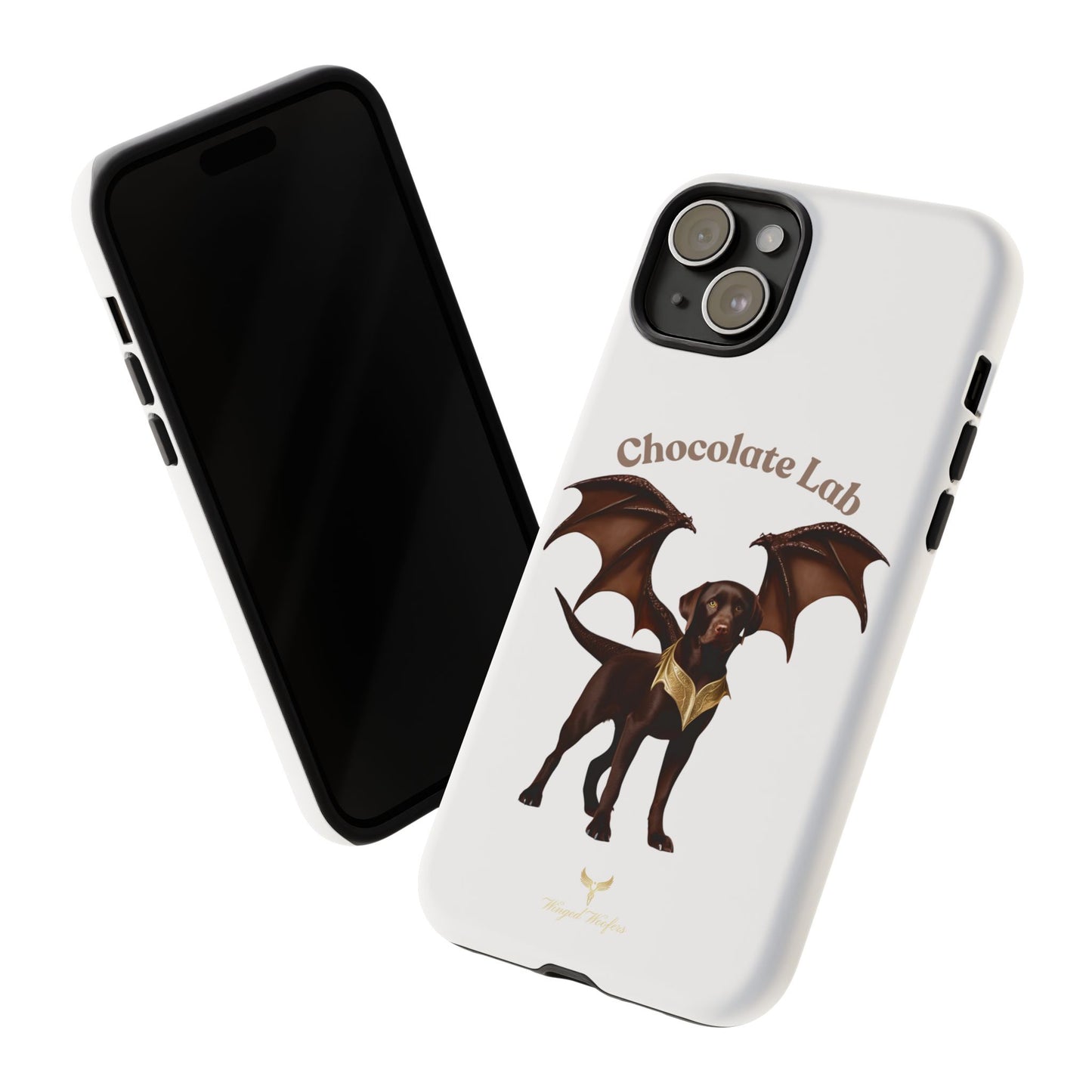 Chocolate Lab Dragon Phone Case - Tough & Stylish for Dog Lovers