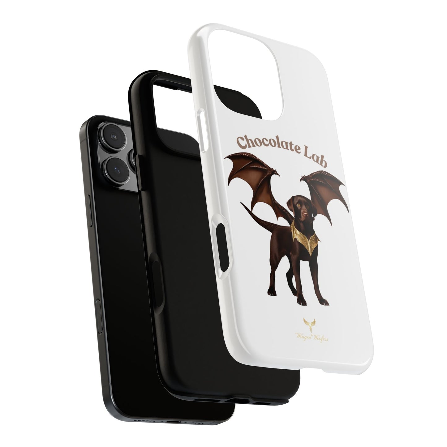 Chocolate Lab Dragon Phone Case - Tough & Stylish for Dog Lovers