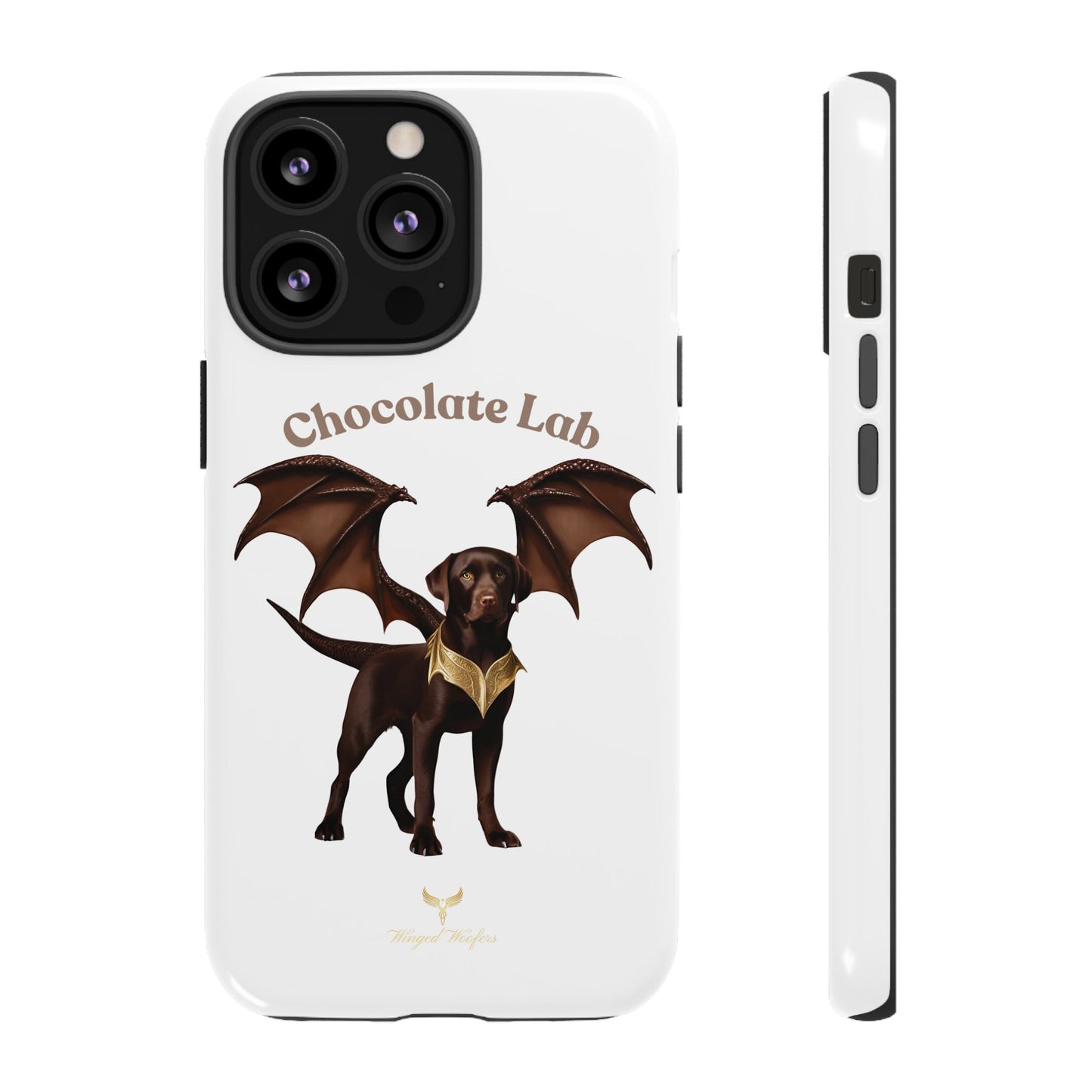 Chocolate Lab Dragon Phone Case - Tough & Stylish for Dog Lovers