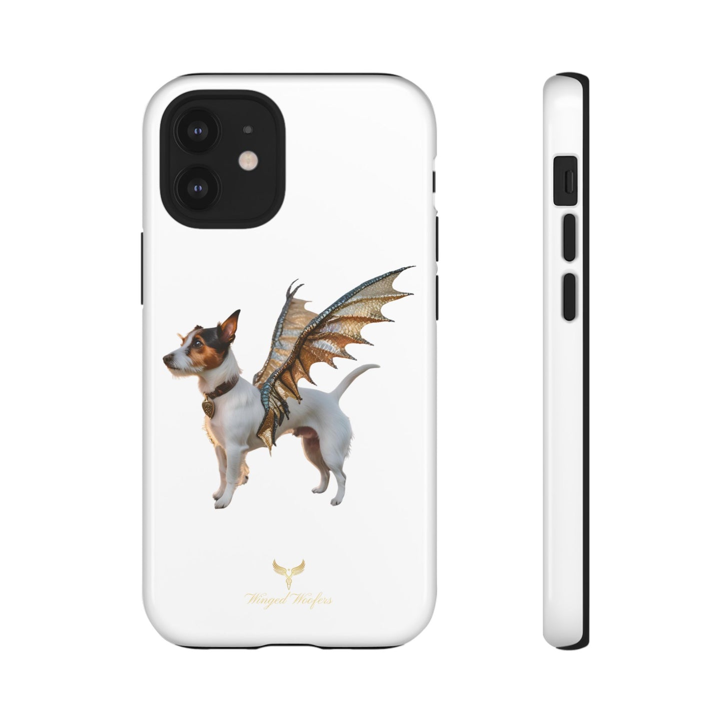 Fantasy Pet Phone Case - Tough Cases with Winged Jack Russell Dog Design