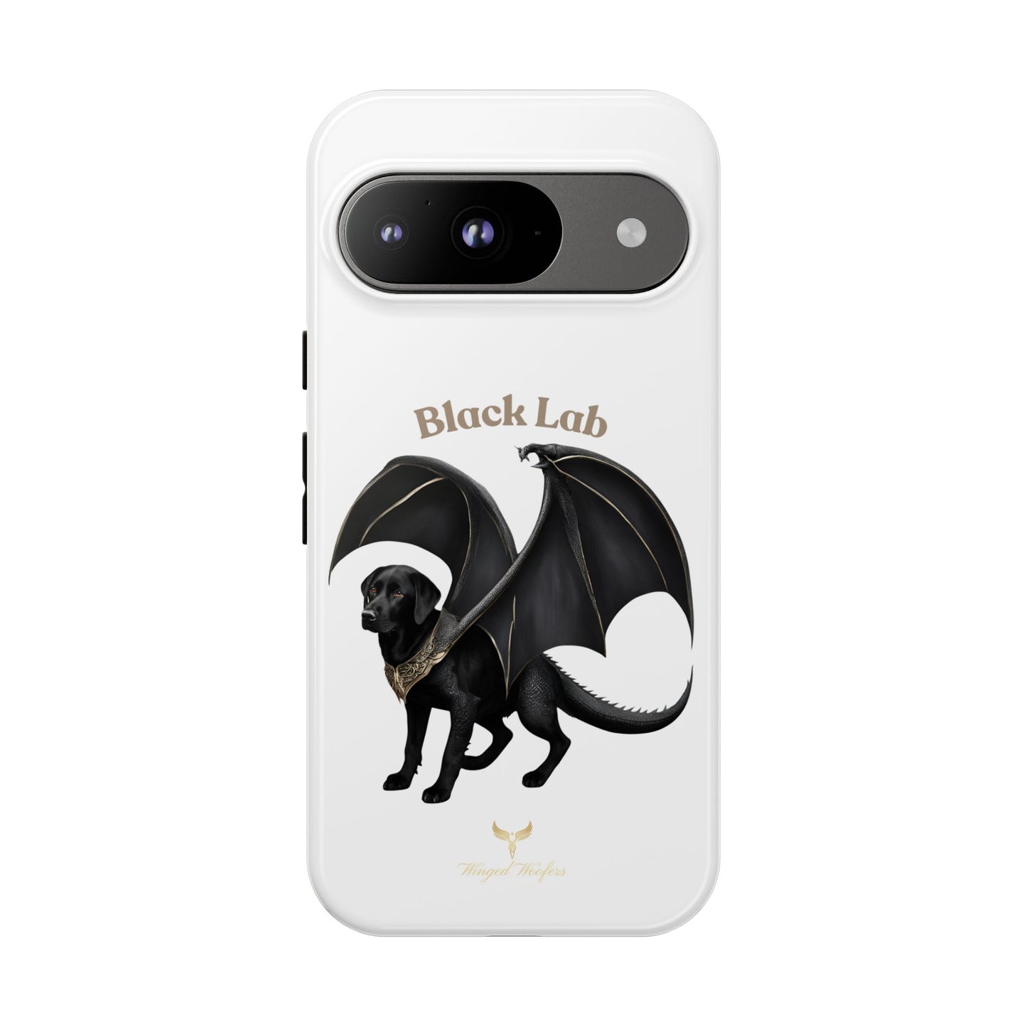 Black Labrador Dragon Case - Tough Phone Case for Pet Lovers