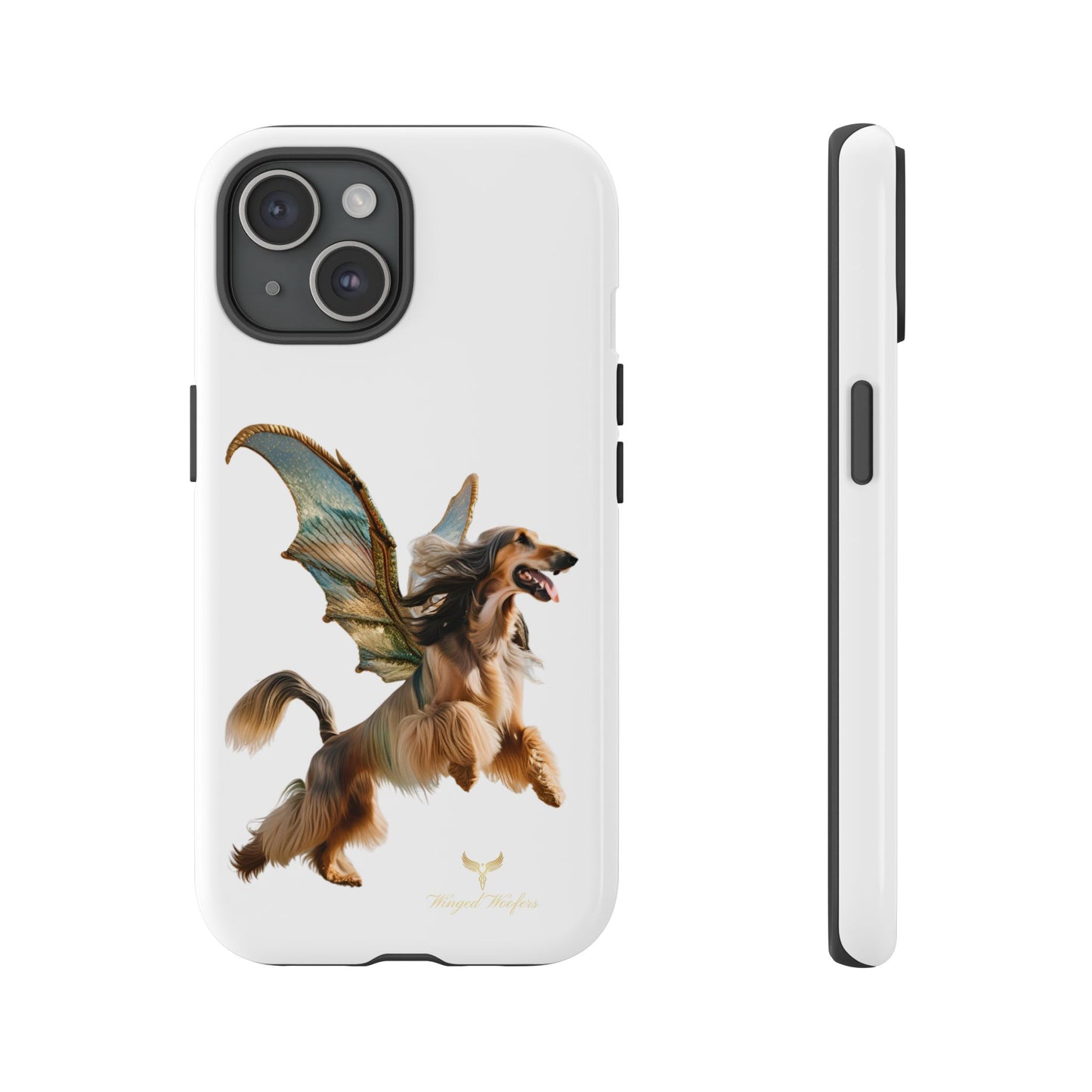 Magical Afghan Hound Dog Phone Case - Tough Cases with Winged Design