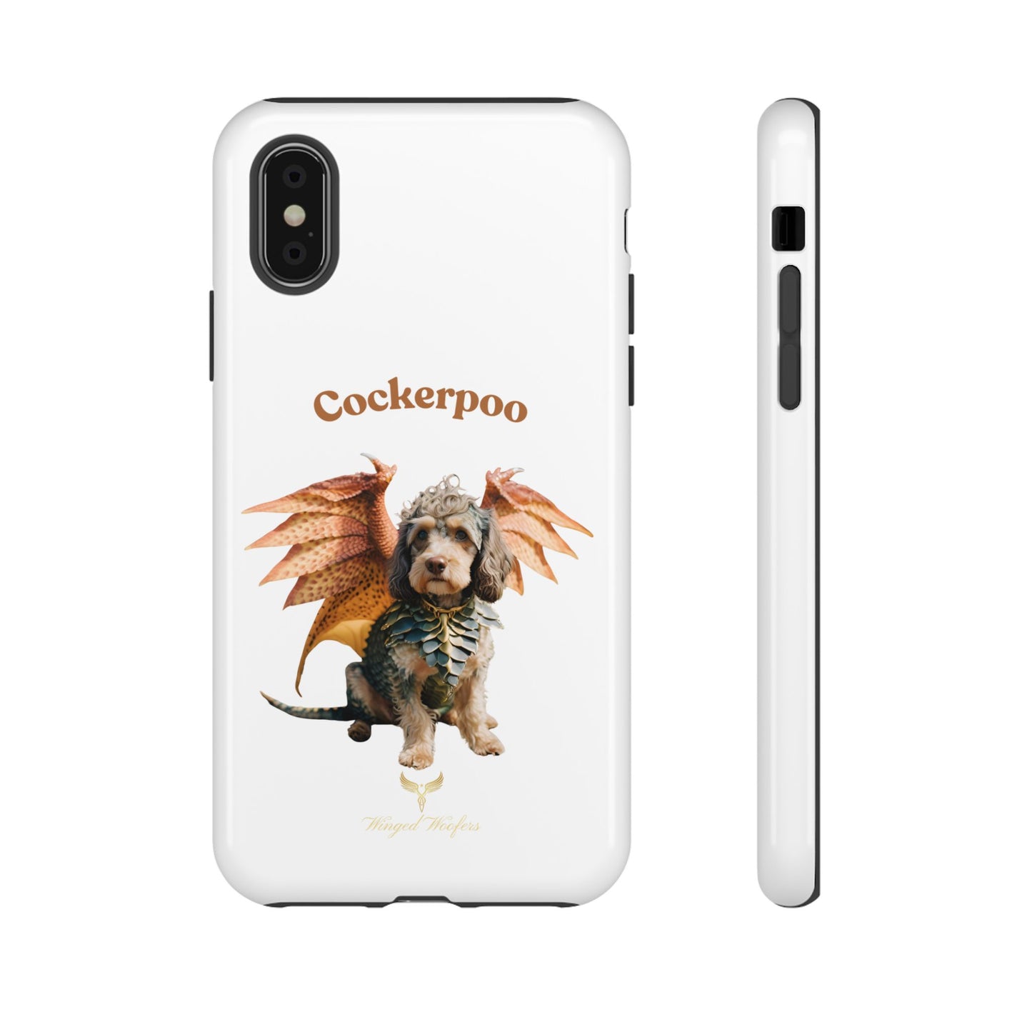 Cockerpoo Dragon Phone Case – Tough & Whimsical Pet Lover Gift