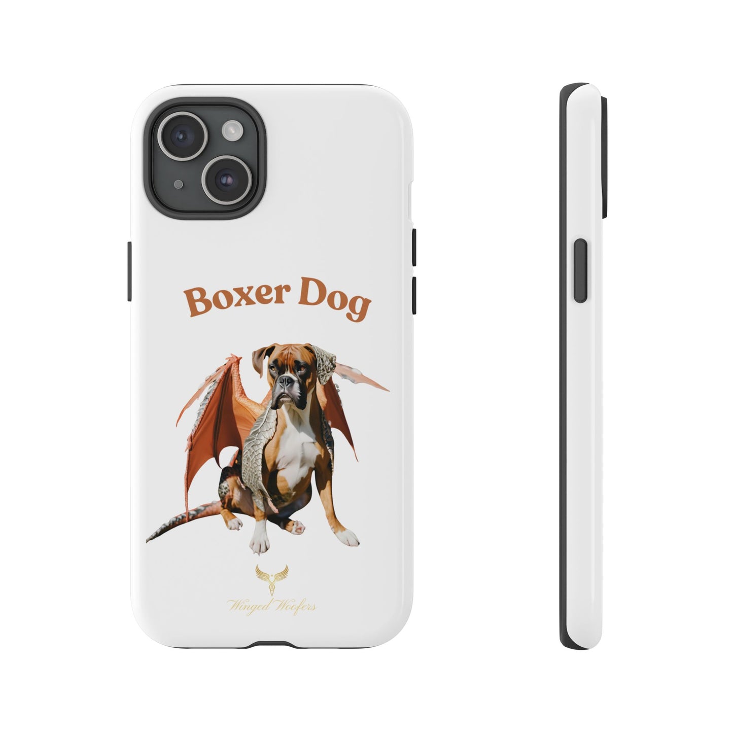 Boxer Dog Dragon Art Phone Case - Tough Cases