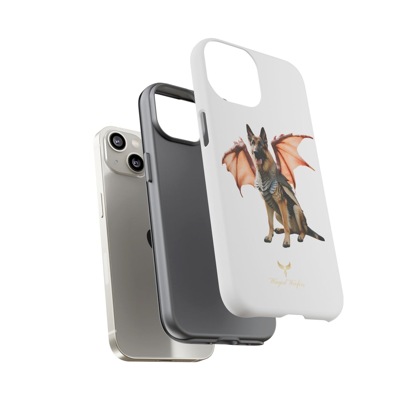 Mythical German Shepherd with Wings Dog iPhone Case | Tough Cases for Pet Lovers