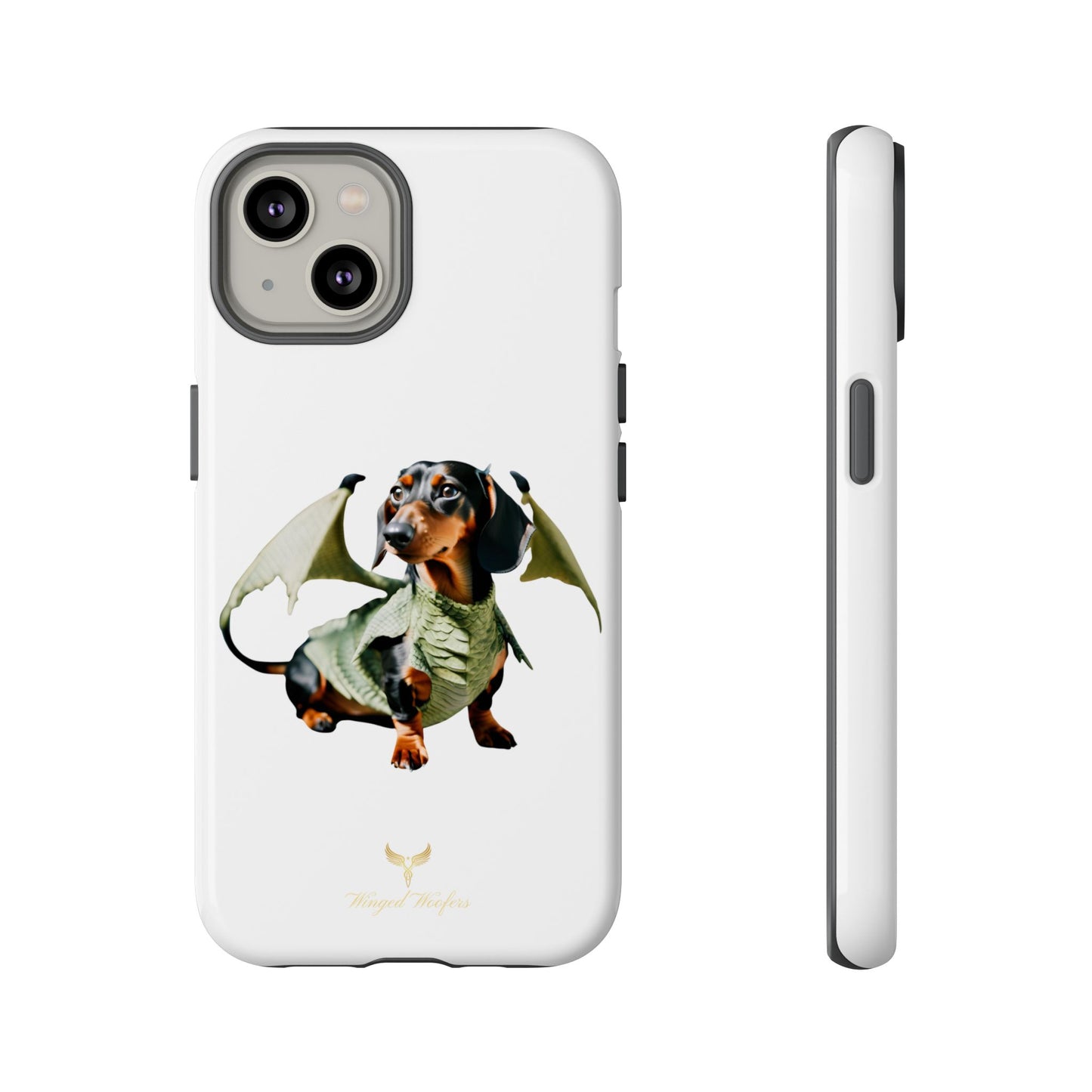 Whimsical Dragon Dog Phone Case - Tough Cases for Pet Lovers