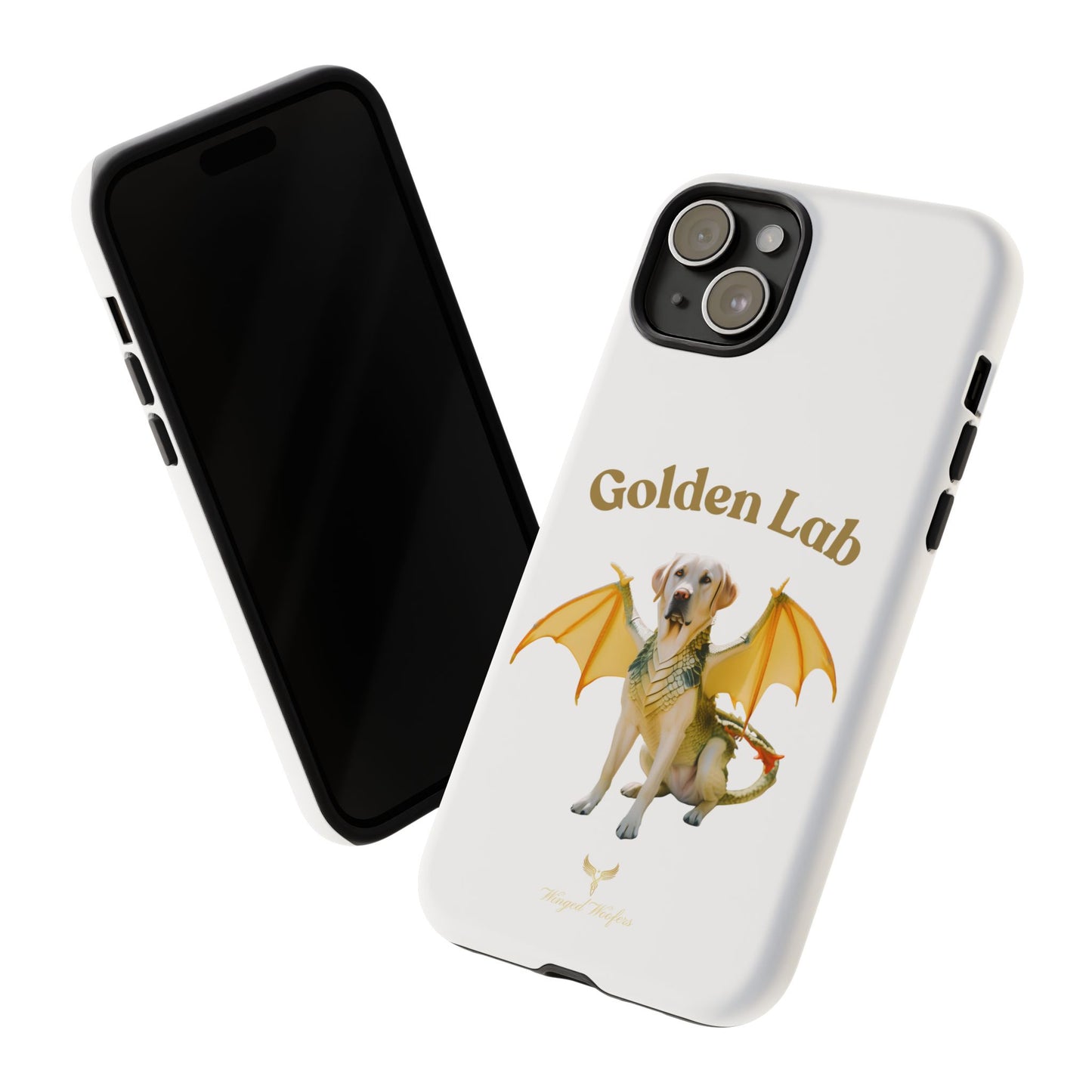 Golden Lab Dragon Phone Case - Tough Protection with a Fun Twist