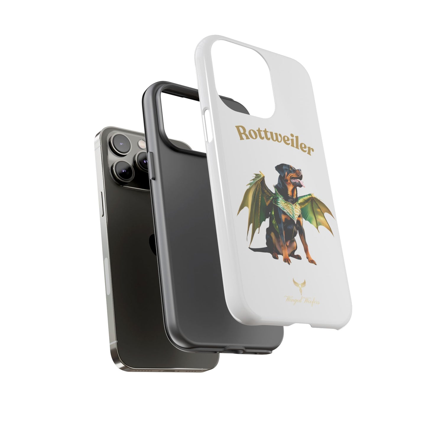 Rottweiler Dragon Wings Phone Case - Tough Cases for Dog Lovers