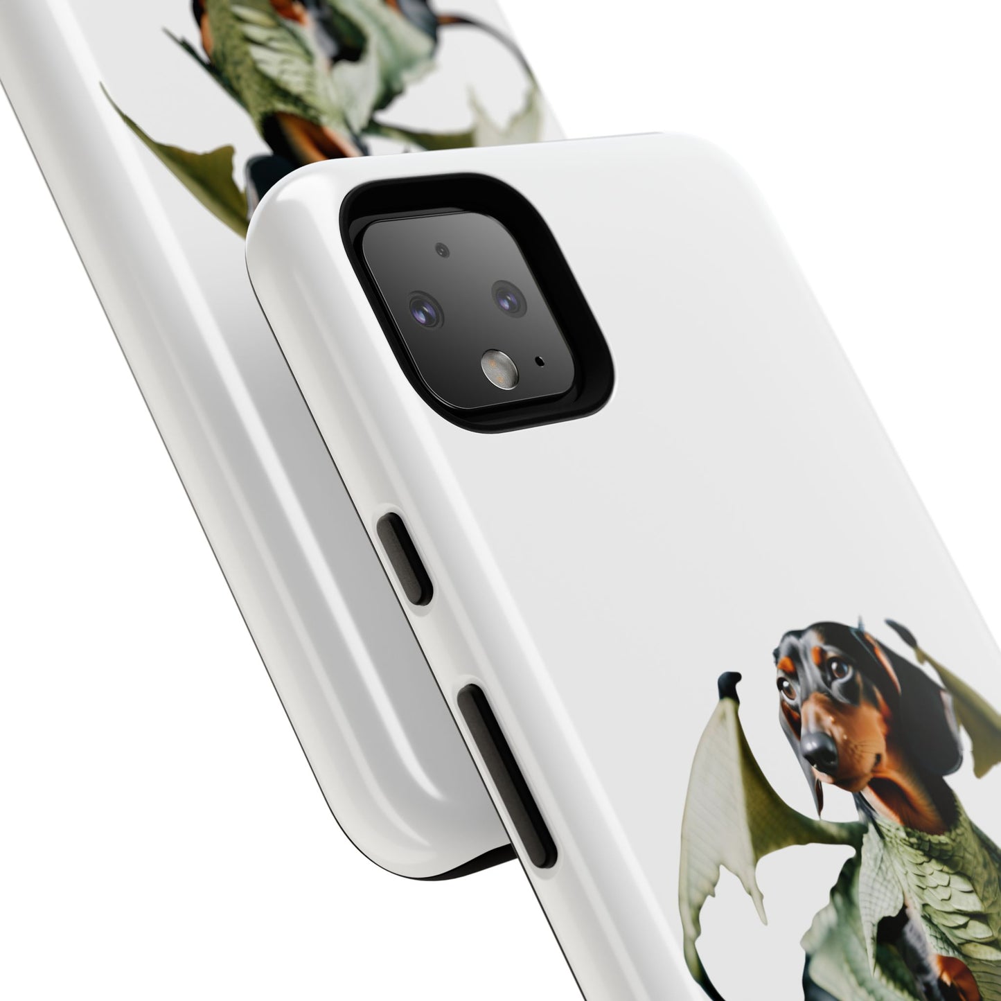 Whimsical Dragon Dog Phone Case - Tough Cases for Pet Lovers