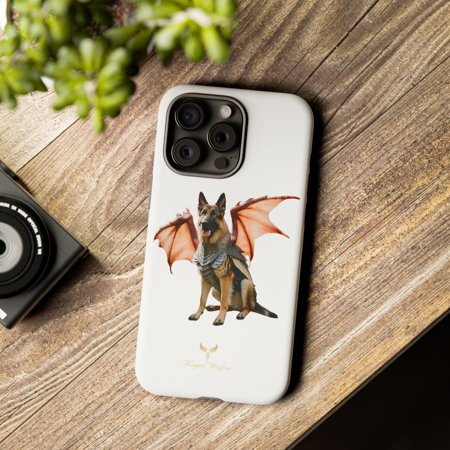 Mythical German Shepherd with Wings Dog iPhone Case | Tough Cases for Pet Lovers