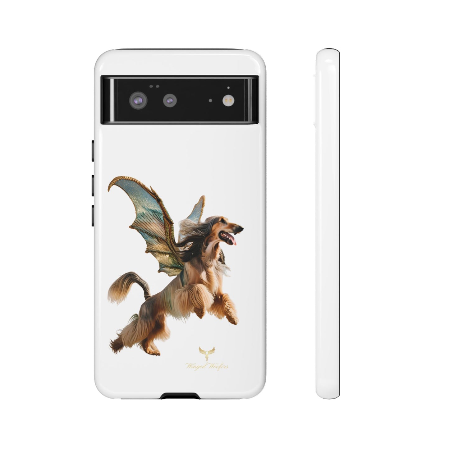 Magical Afghan Hound Dog Phone Case - Tough Cases with Winged Design