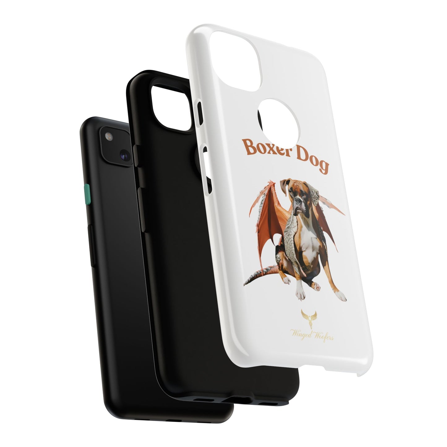 Boxer Dog Dragon Art Phone Case - Tough Cases