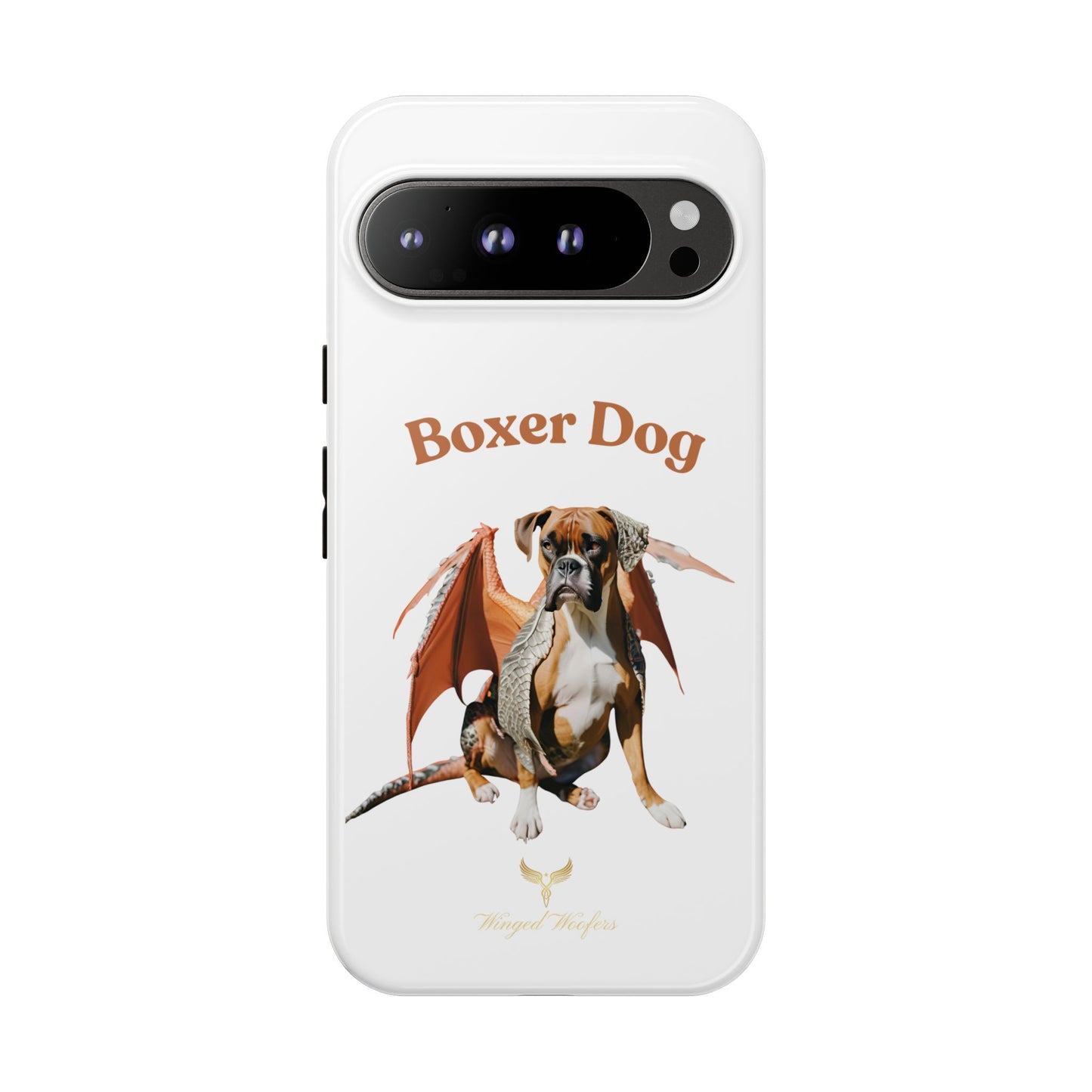 Boxer Dog Dragon Art Phone Case - Tough Cases