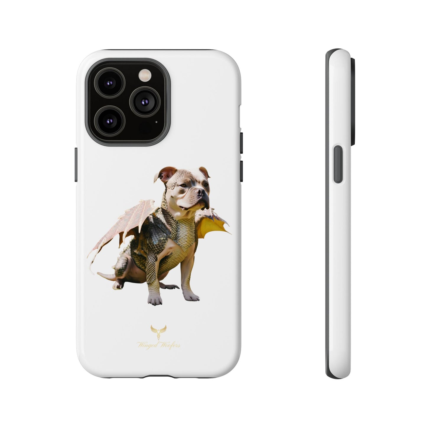 Staffordshire Bulldog Dragon Tough Phone Case - Unique Animal Design for Pet Lovers