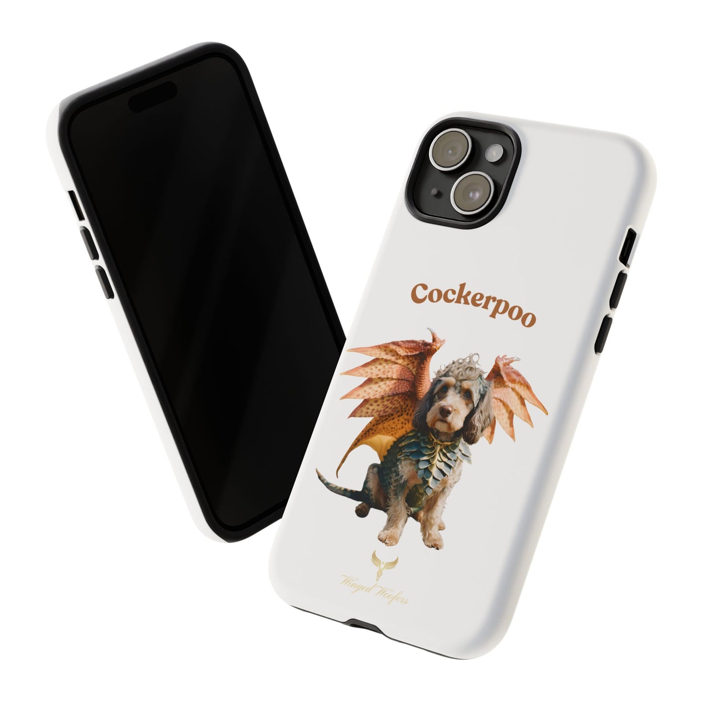 Cockerpoo Dragon Phone Case – Tough & Whimsical Pet Lover Gift