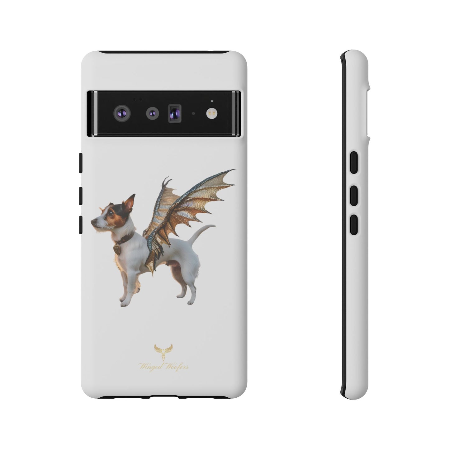 Fantasy Pet Phone Case - Tough Cases with Winged Jack Russell Dog Design