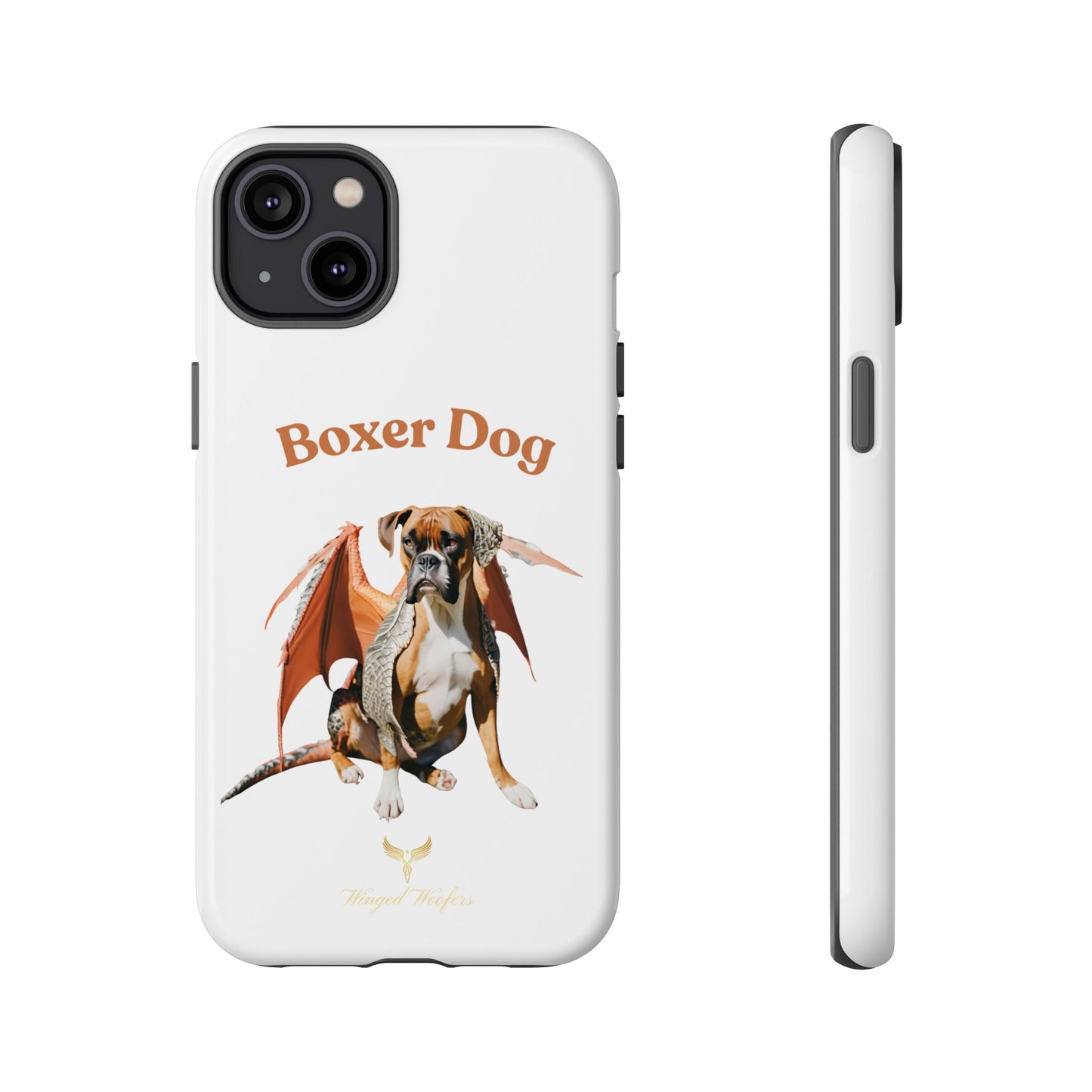 Boxer Dog Dragon Art Phone Case - Tough Cases