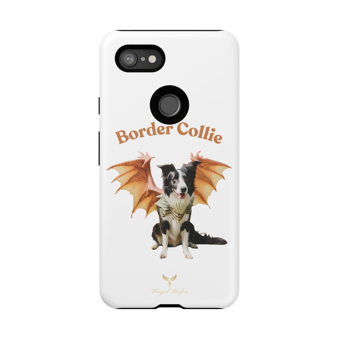 Border Collie Dragon Phone Case - Tough Cases for Dog Lovers