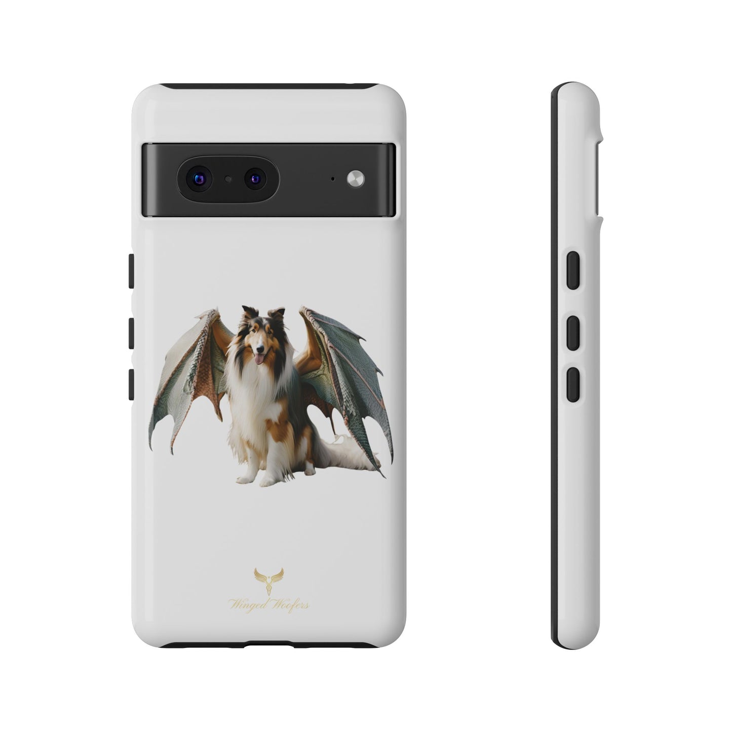 Majestic Dragon Wing Rough Collie Dog Phone Case - Tough Cases for Pet Lovers