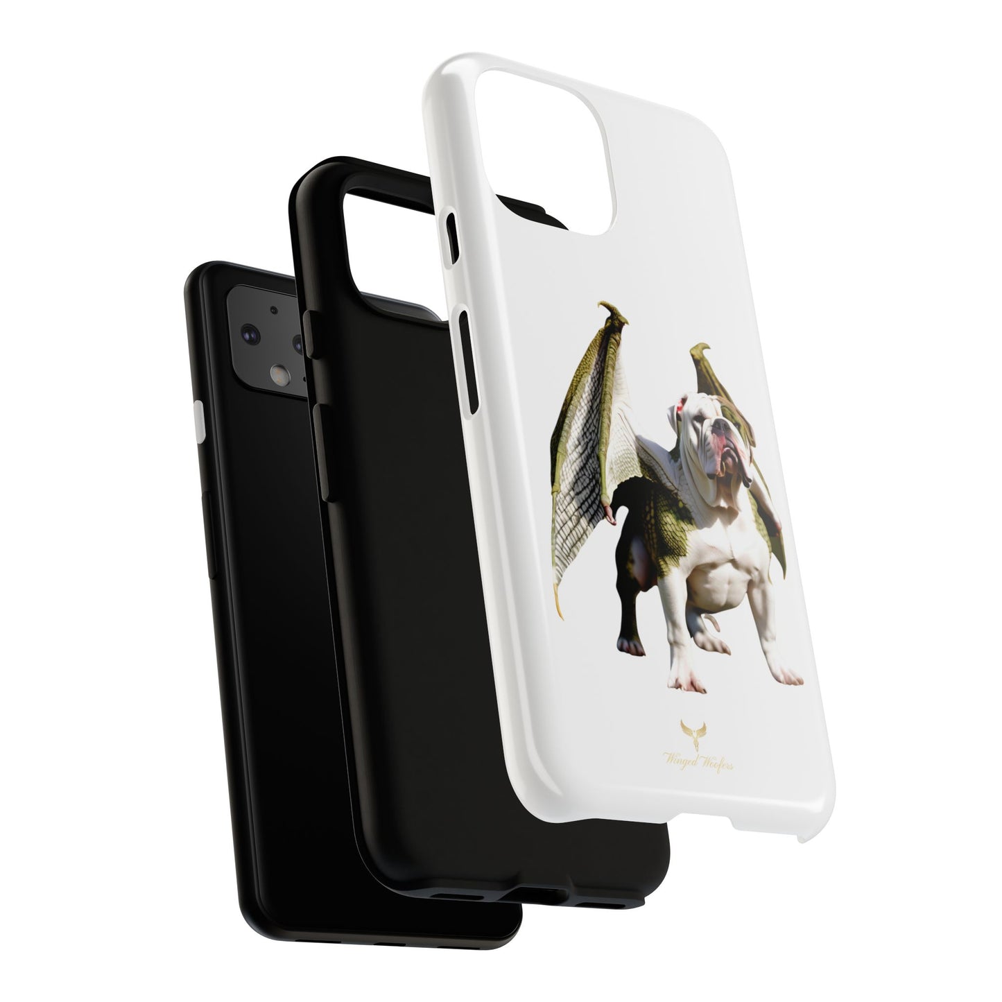 English Bulldog Dragon Phone Case - Tough & Unique Design