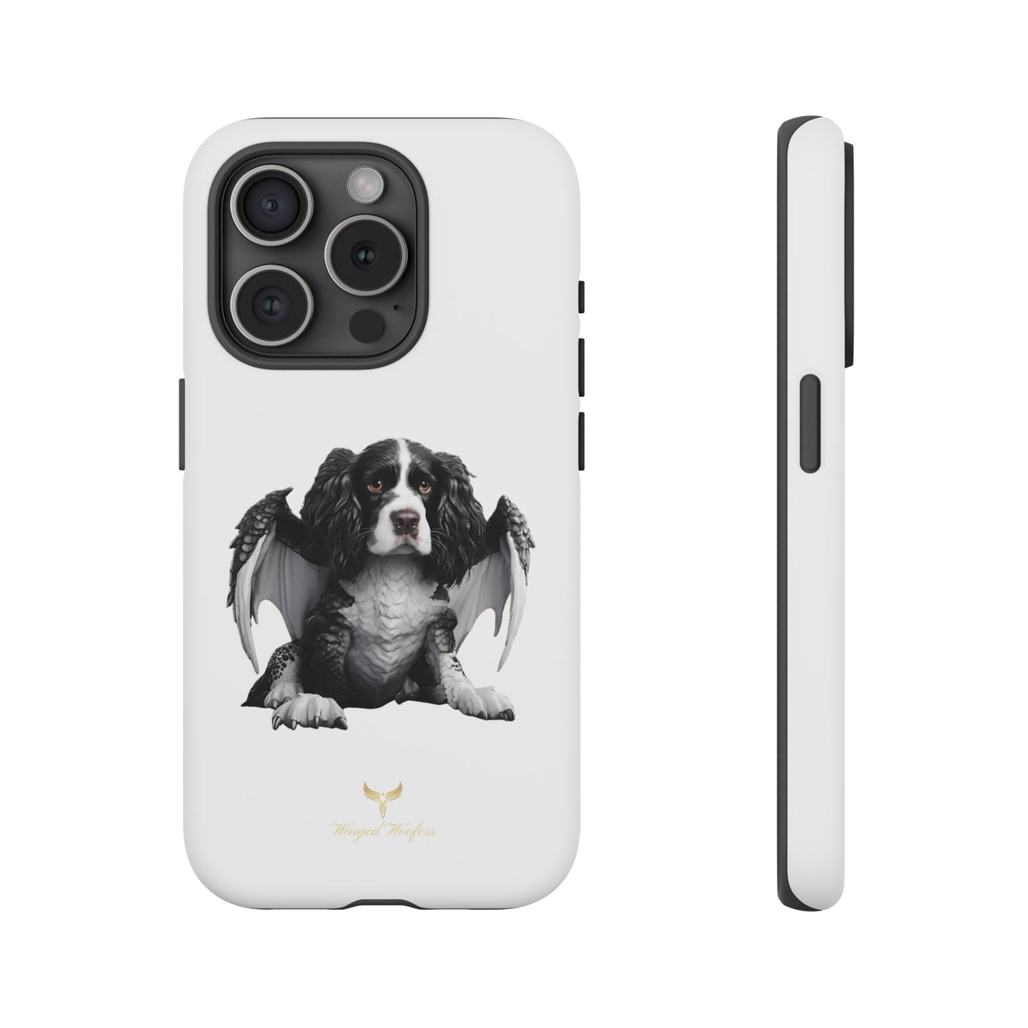 Springer Spaniel Puppy Dragon Winged Dog Phone Case - Tough Cases for Pet Lovers