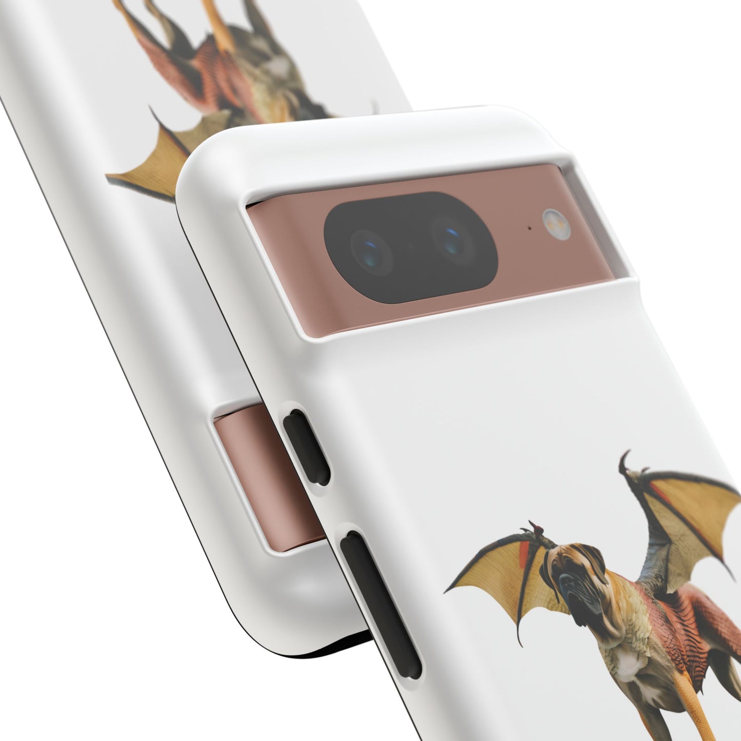 Fantasy Bullmastiff Dog Dragon Phone Case - Tough Cases with Winged Design