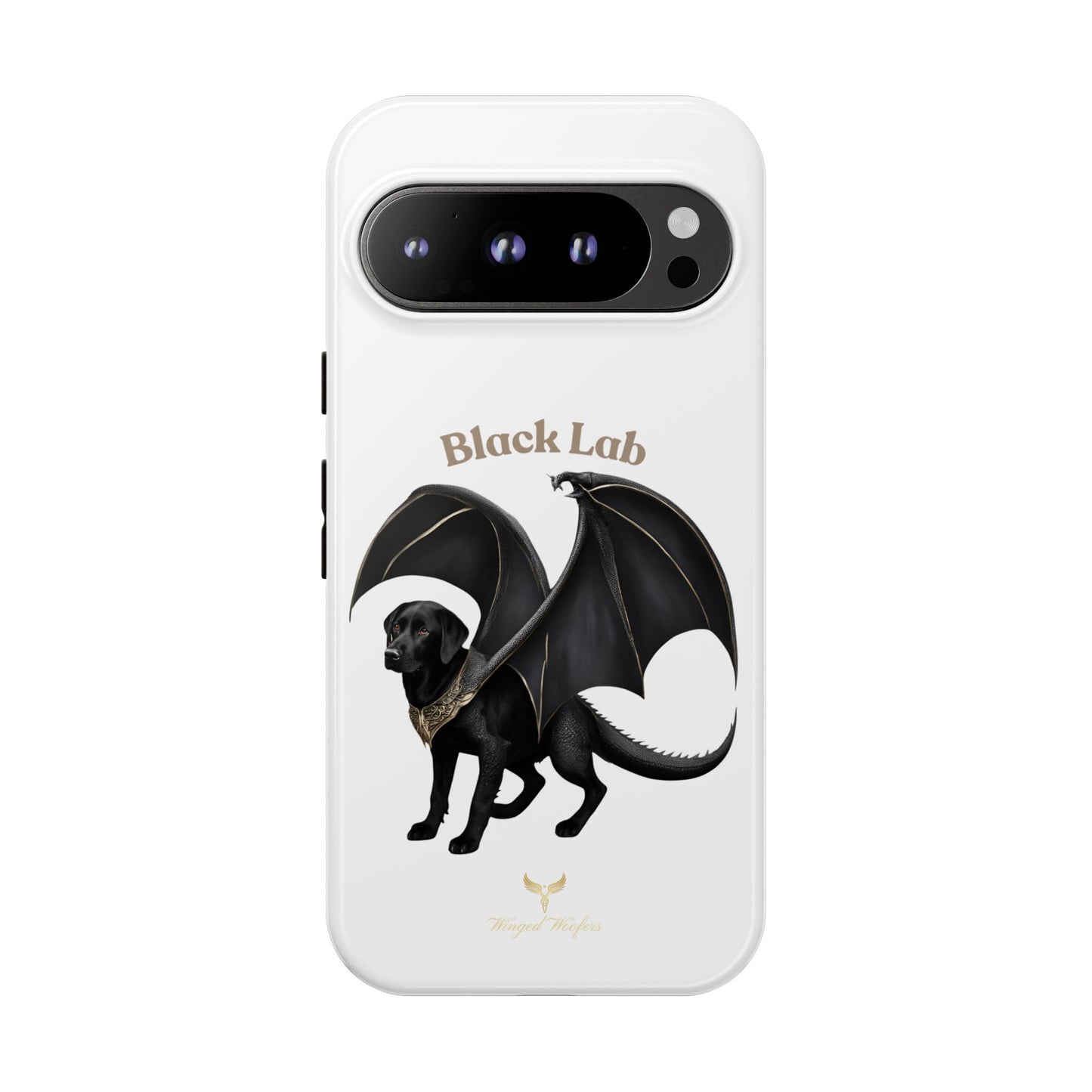 Black Labrador Dragon Case - Tough Phone Case for Pet Lovers