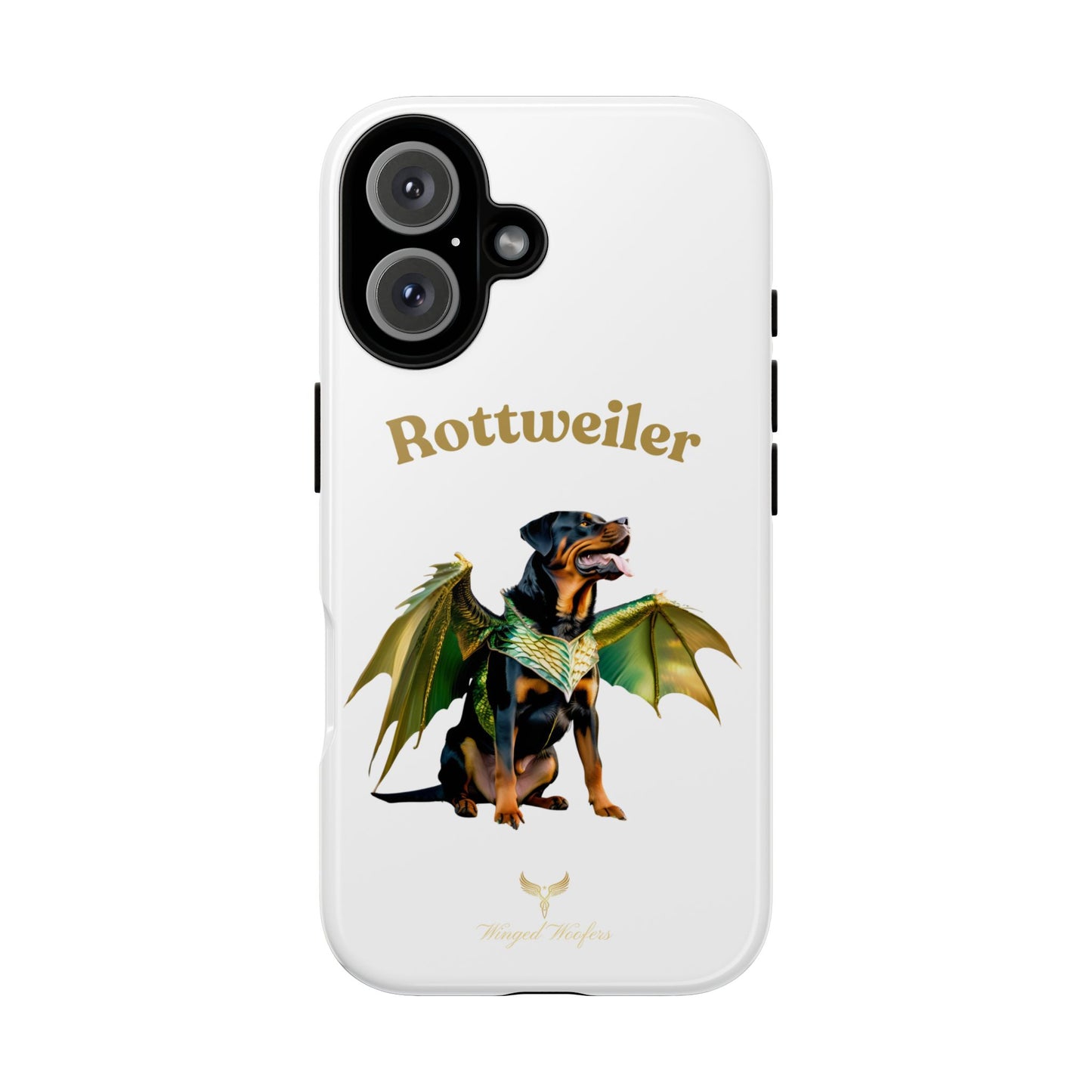 Rottweiler Dragon Wings Phone Case - Tough Cases for Dog Lovers