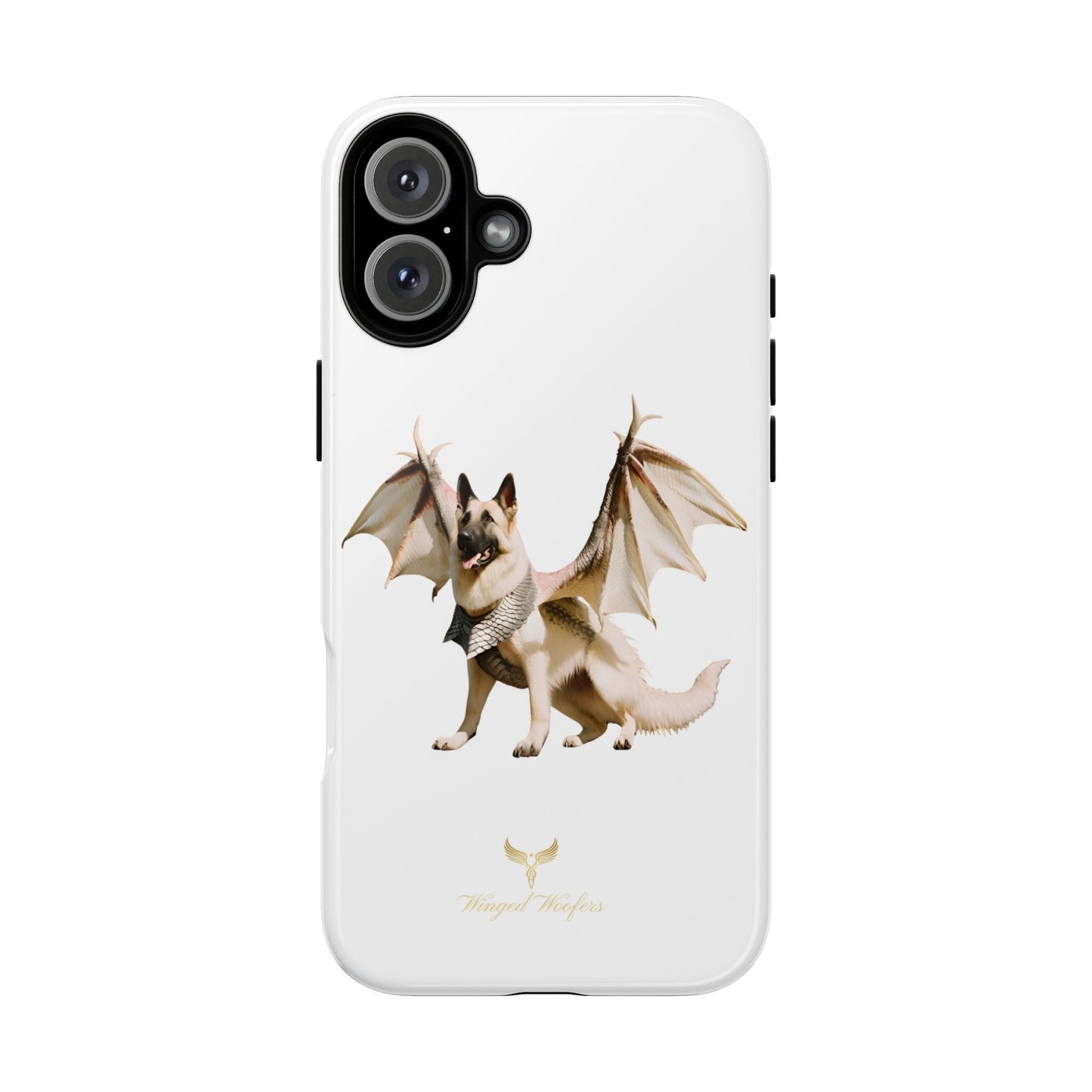 Magical White German Shepherd Dragon Dog Phone Case - Tough, Stylish Protection