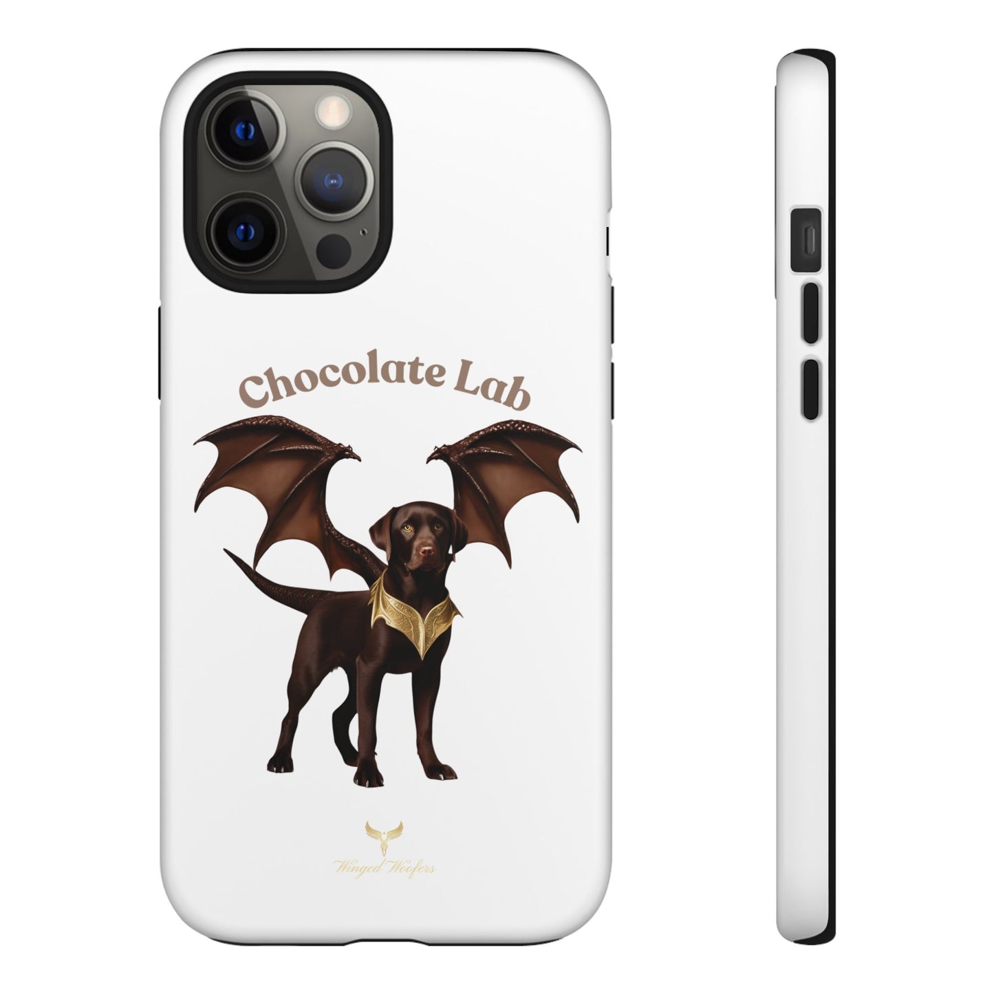 Chocolate Lab Dragon Phone Case - Tough & Stylish for Dog Lovers