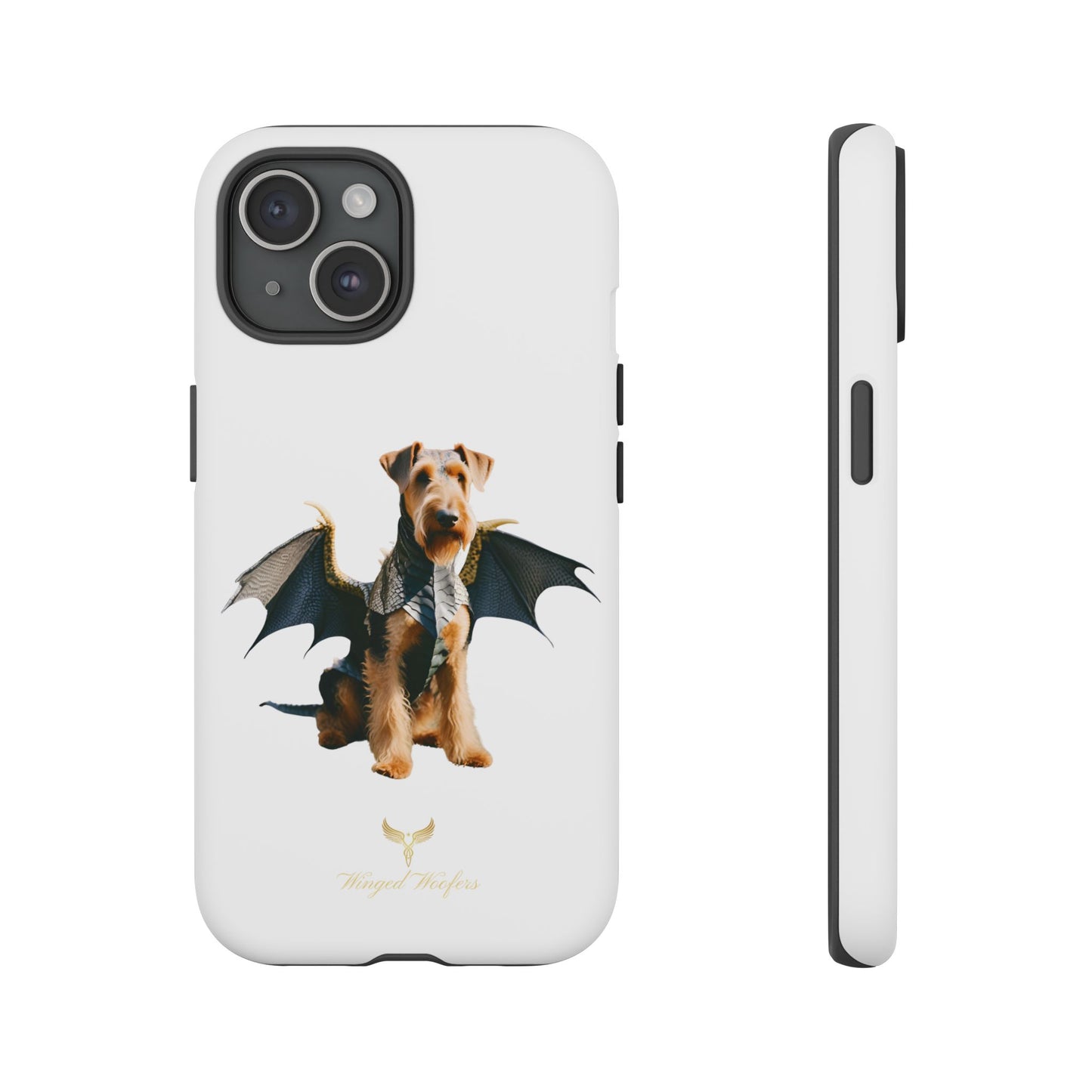 Cool Dragon Airedale Terrier Dog Phone Case - Tough Cases for Pet Lovers