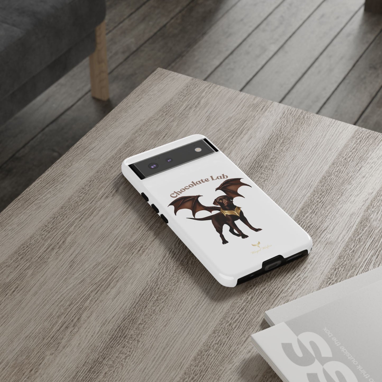 Chocolate Lab Dragon Phone Case - Tough & Stylish for Dog Lovers