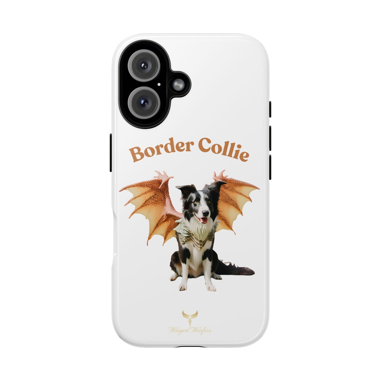 Border Collie Dragon Phone Case - Tough Cases for Dog Lovers