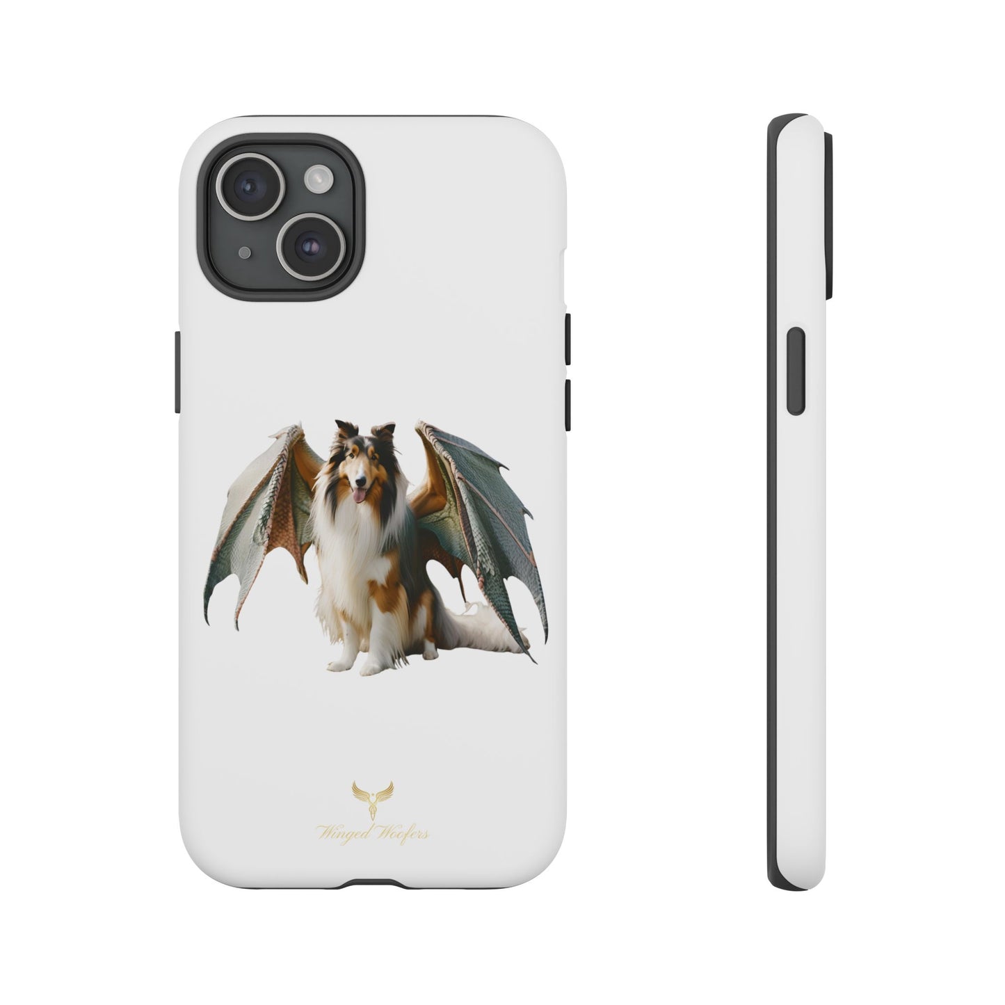 Majestic Dragon Wing Rough Collie Dog Phone Case - Tough Cases for Pet Lovers