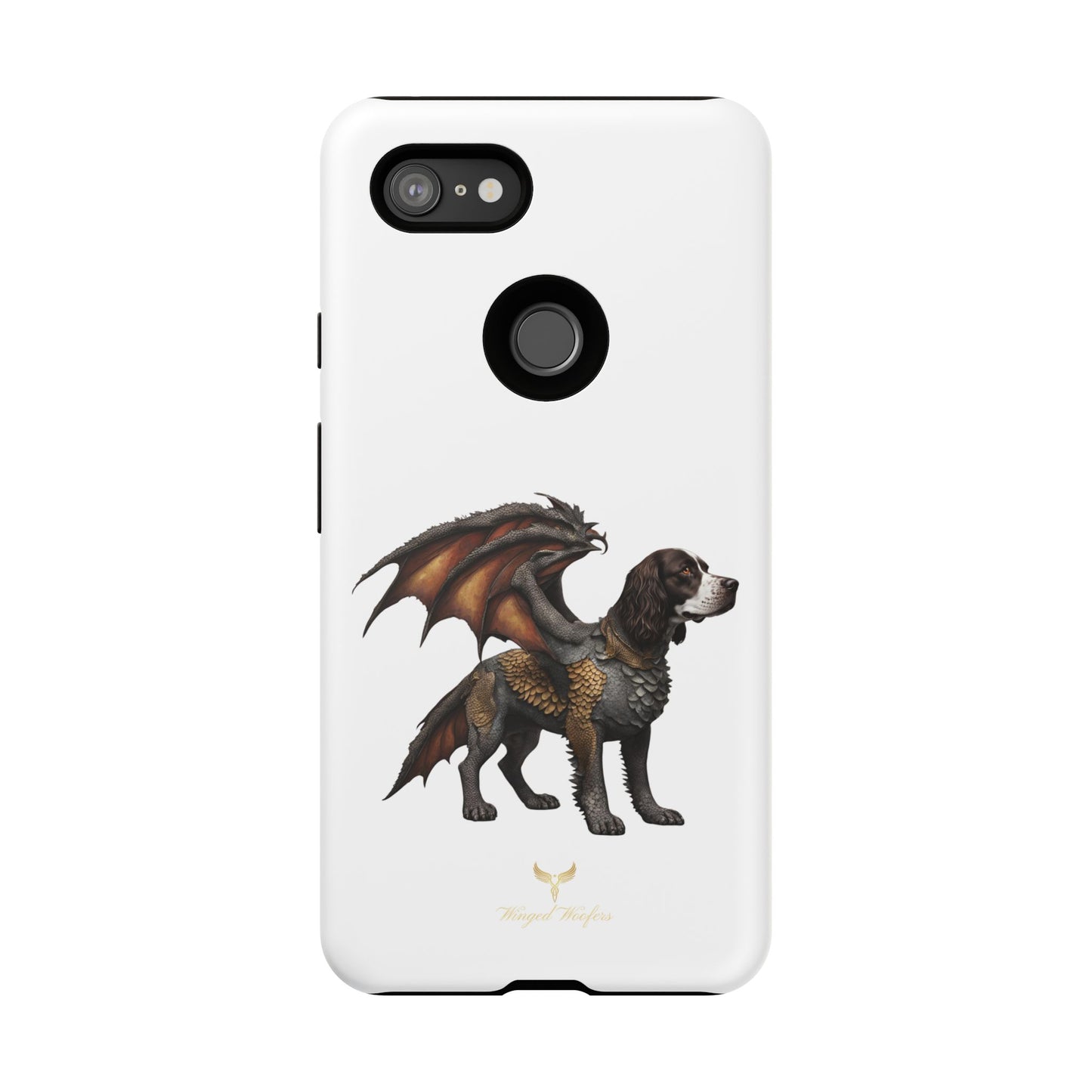 Fantasy Springer Spaniel as a Dragon Phone Case - Tough Cases for Pet Lovers