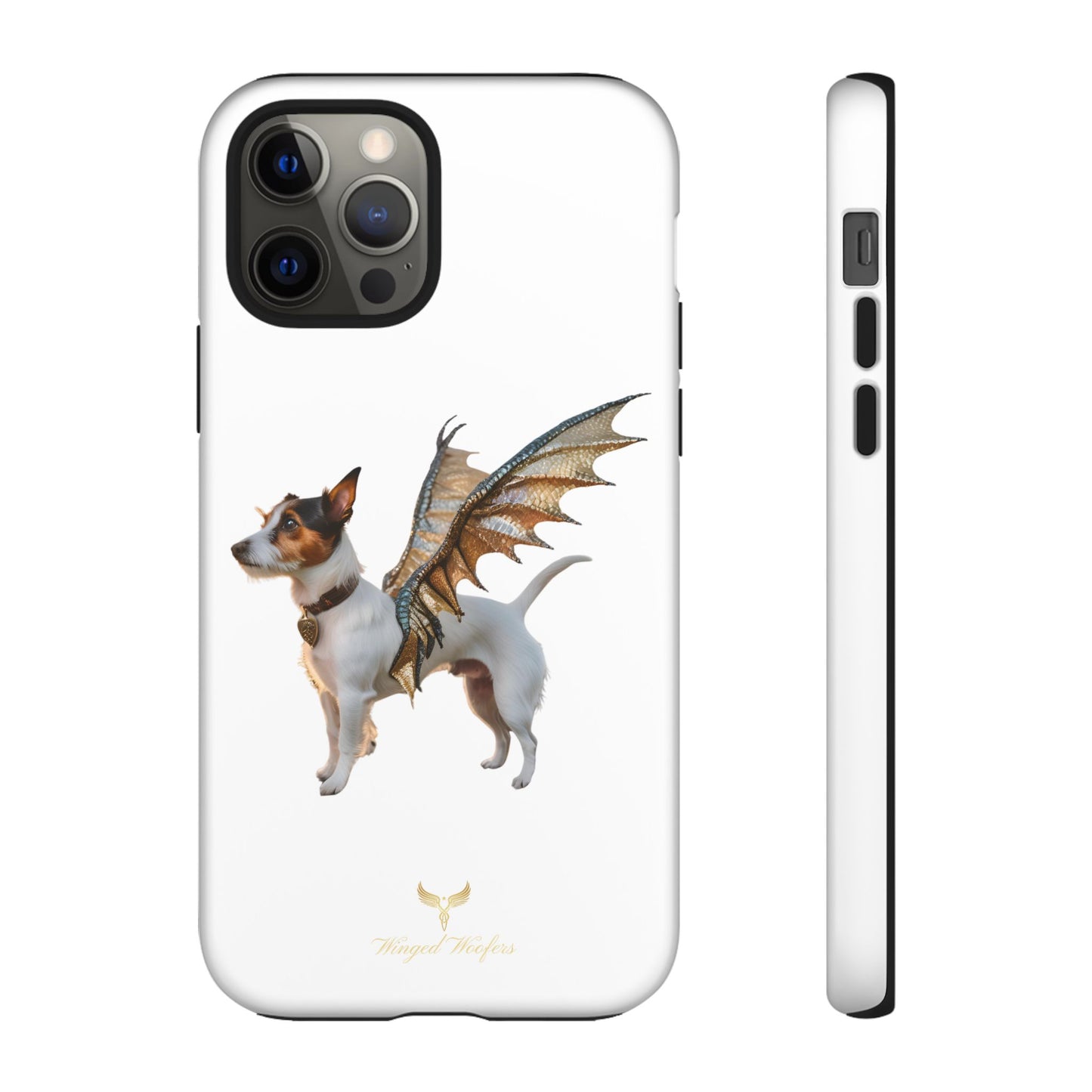 Fantasy Pet Phone Case - Tough Cases with Winged Jack Russell Dog Design