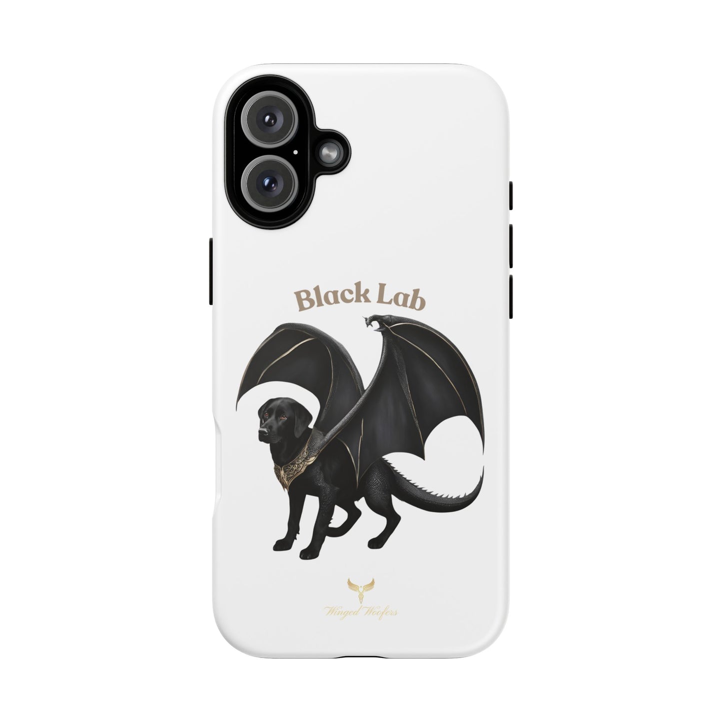 Black Labrador Dragon Case - Tough Phone Case for Pet Lovers