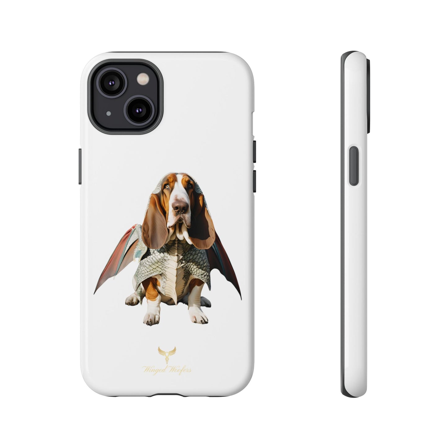 Whimsical Basset Hound Dog Phone Case - Tough Cases for Animal Lovers