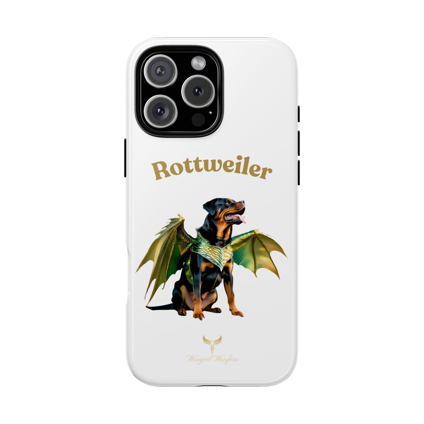 Rottweiler Dragon Wings Phone Case - Tough Cases for Dog Lovers